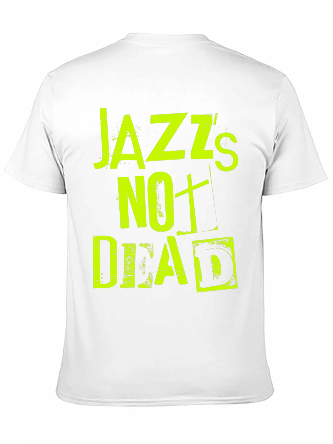 Black Jazz's Not Dead Graphic Tee - Black Cotton T-Shirt view 11