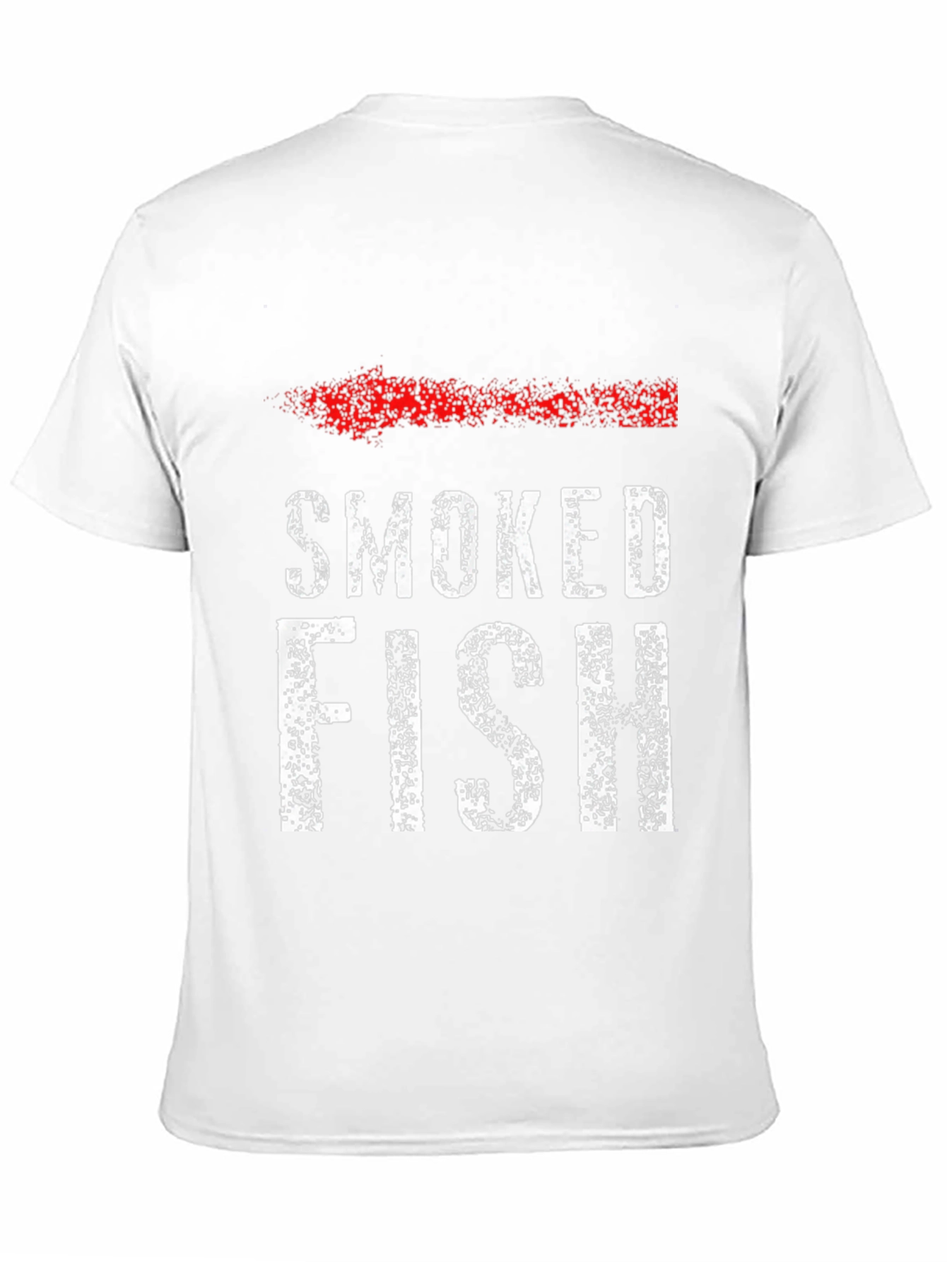 Black Smoked Fish Graphic T-Shirt - Bold Text Design view 11