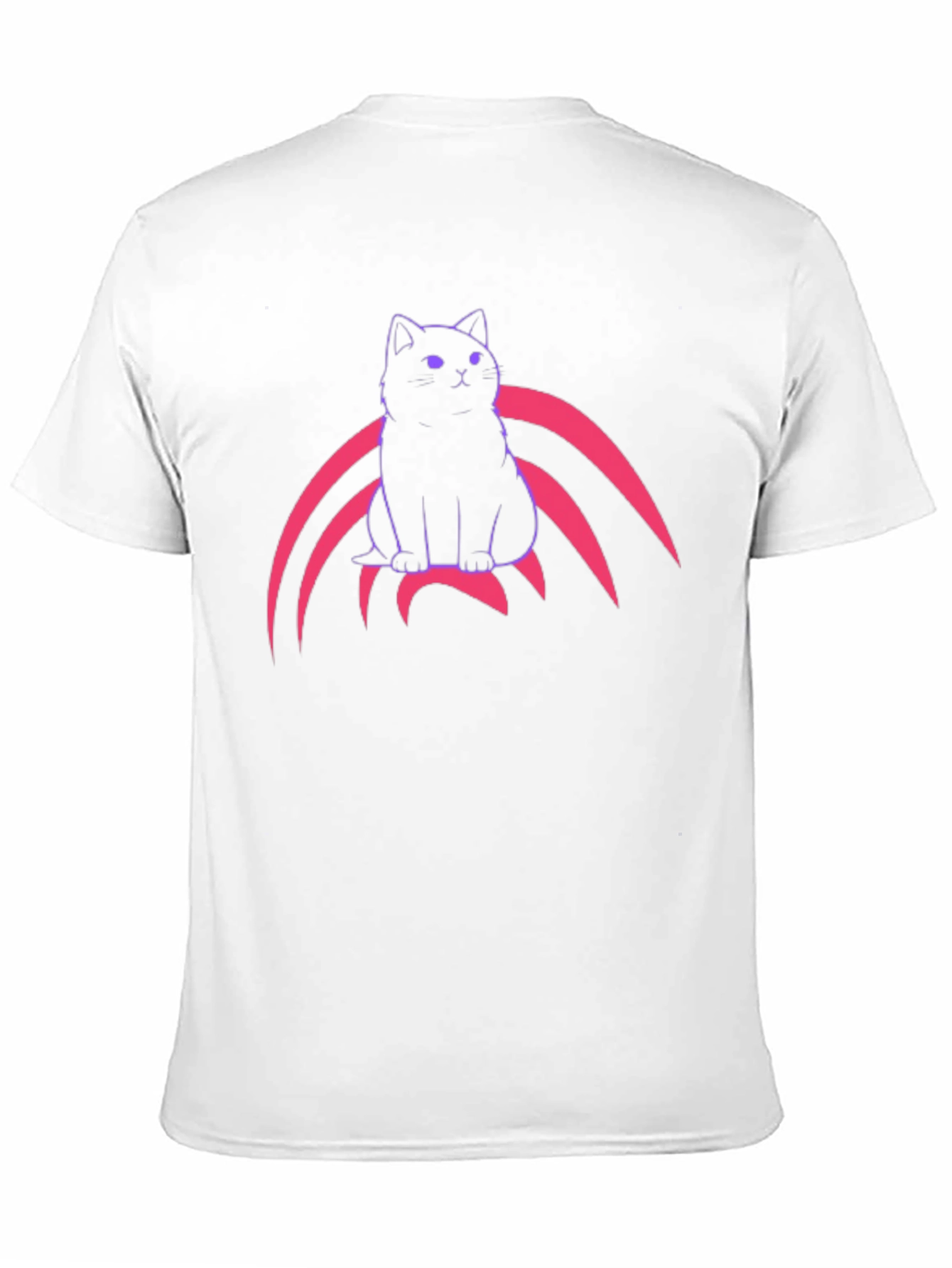 Black Cool Cat Graphic T-Shirt - Black Cotton Tee view 11