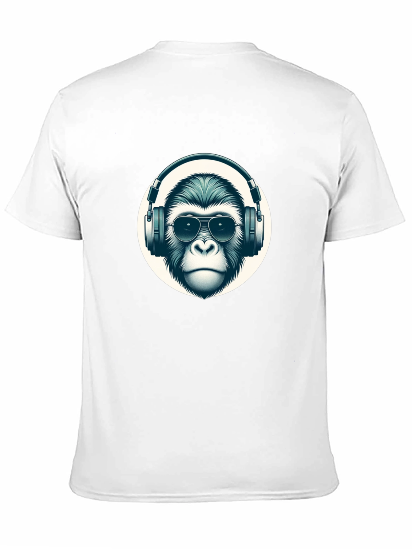 Black Cool Ape Graphic Tee - Black Cotton T-Shirt view 11