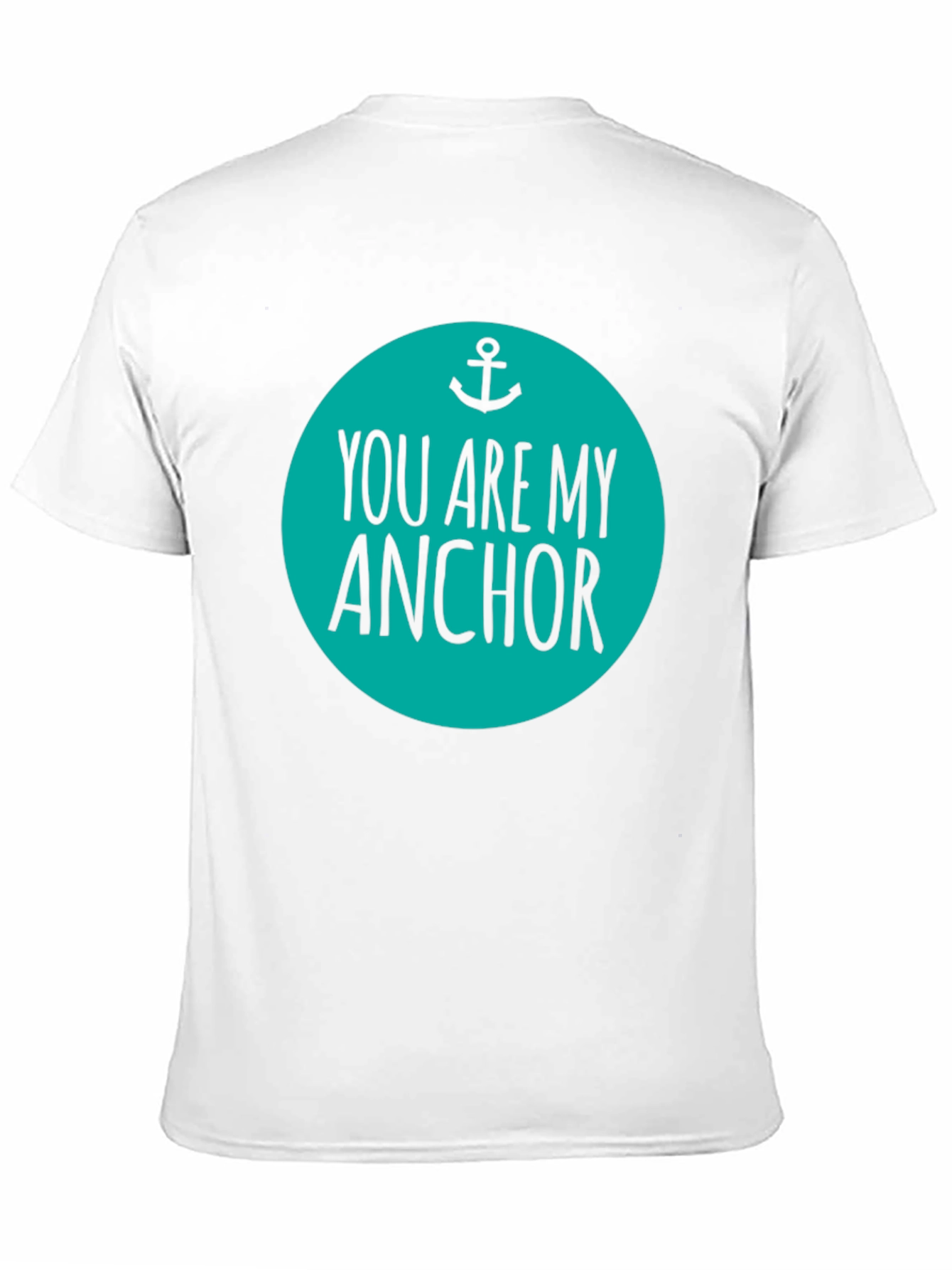 Black You Are My Anchor Graphic Tee - Men's Black Cotton Blend view 11
