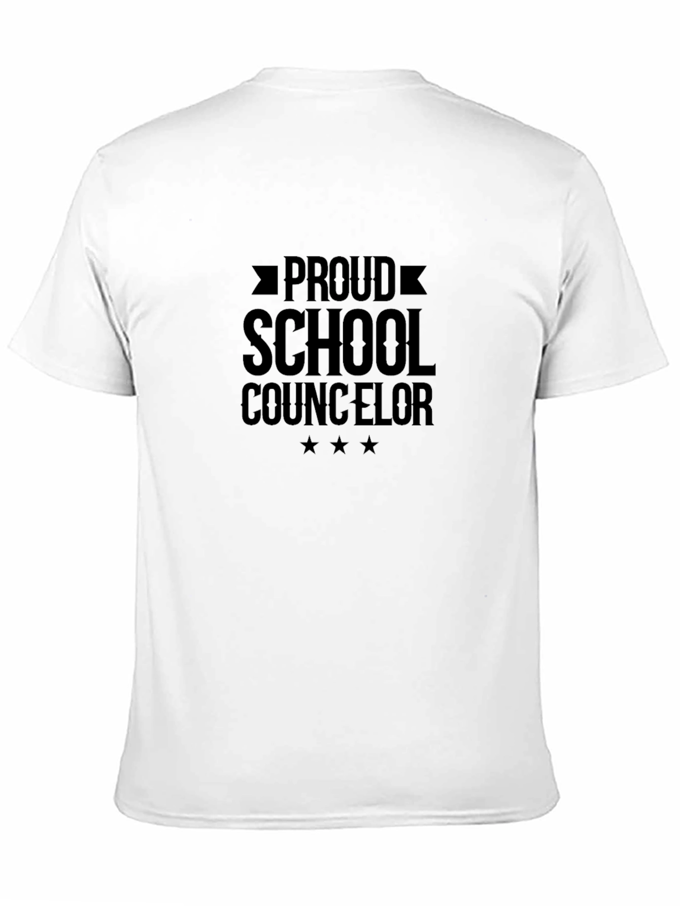 Black Proud School Counselor Black T-Shirt view 11