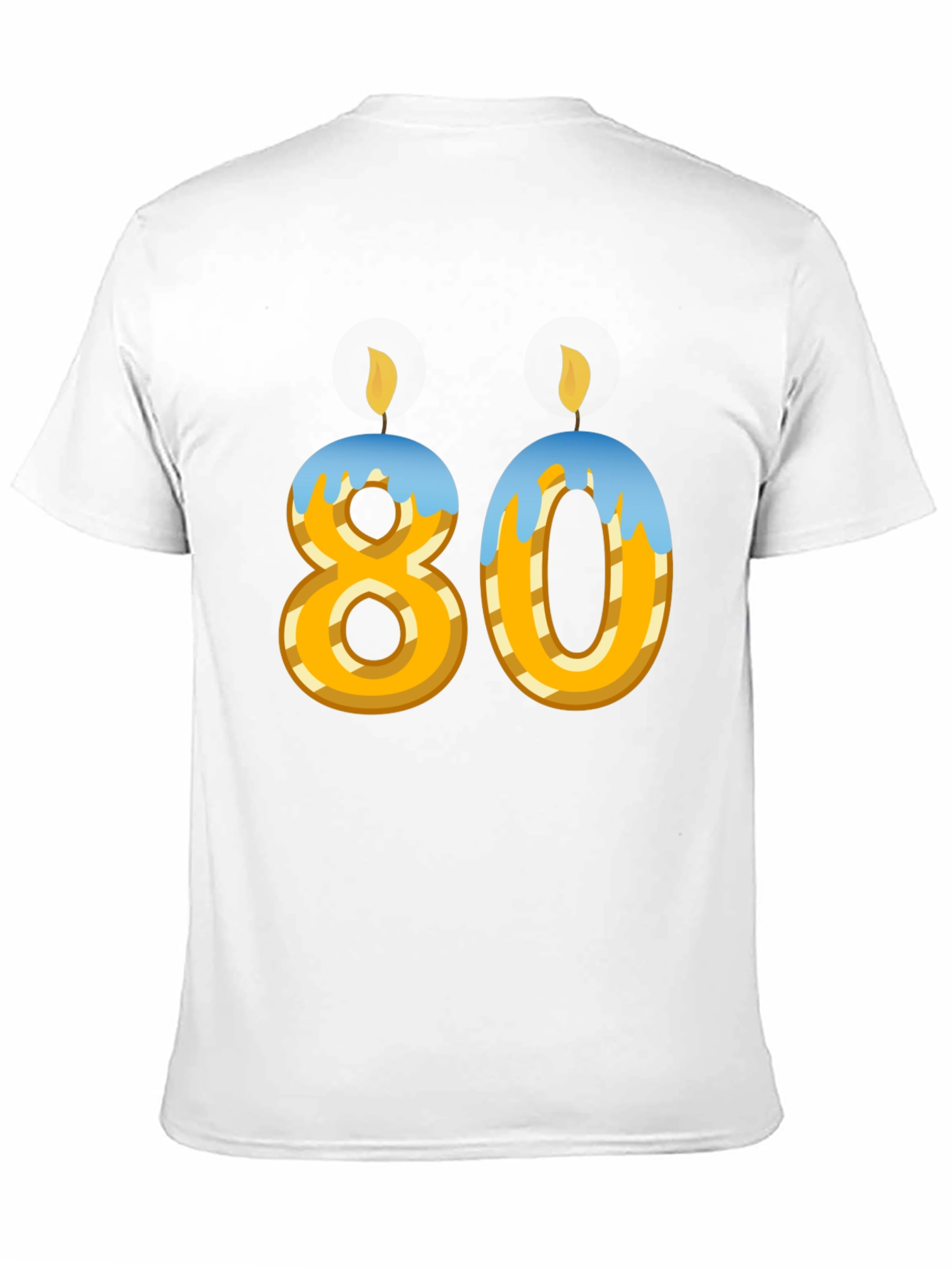 Black 80th Birthday T-Shirt - Novelty Party Tee view 11