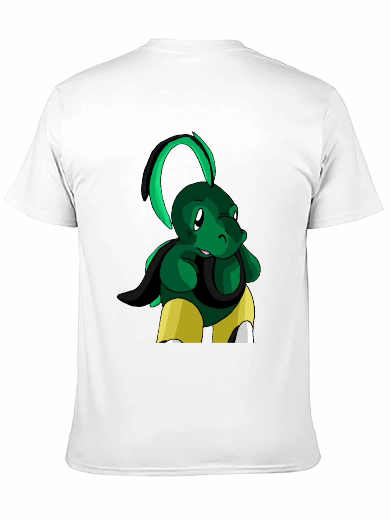 Black Cool Turtle Cartoon Graphic Black T-Shirt view 11
