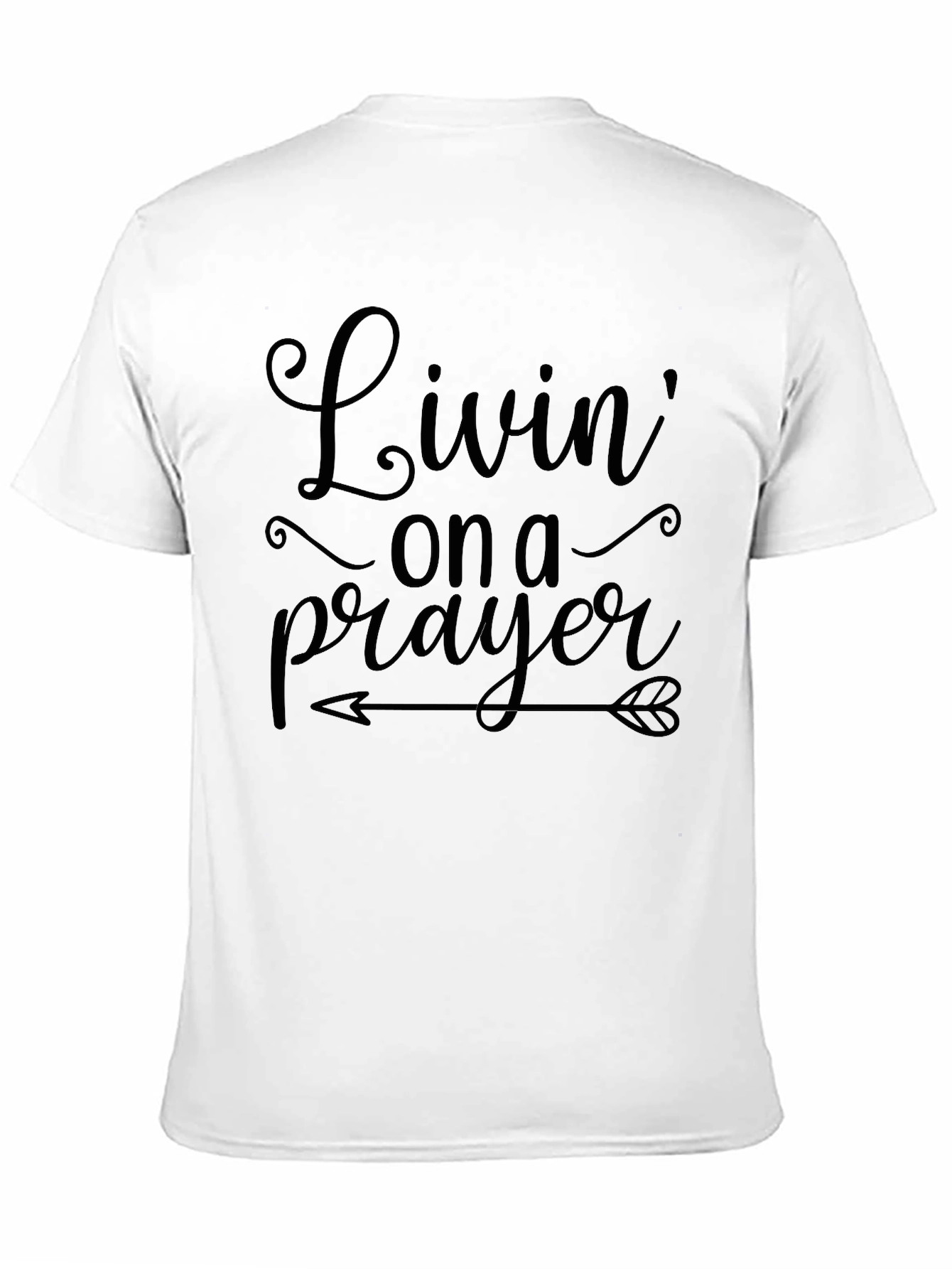 Black Livin' on a Prayer Graphic T-Shirt - Soft Cotton Tee view 11