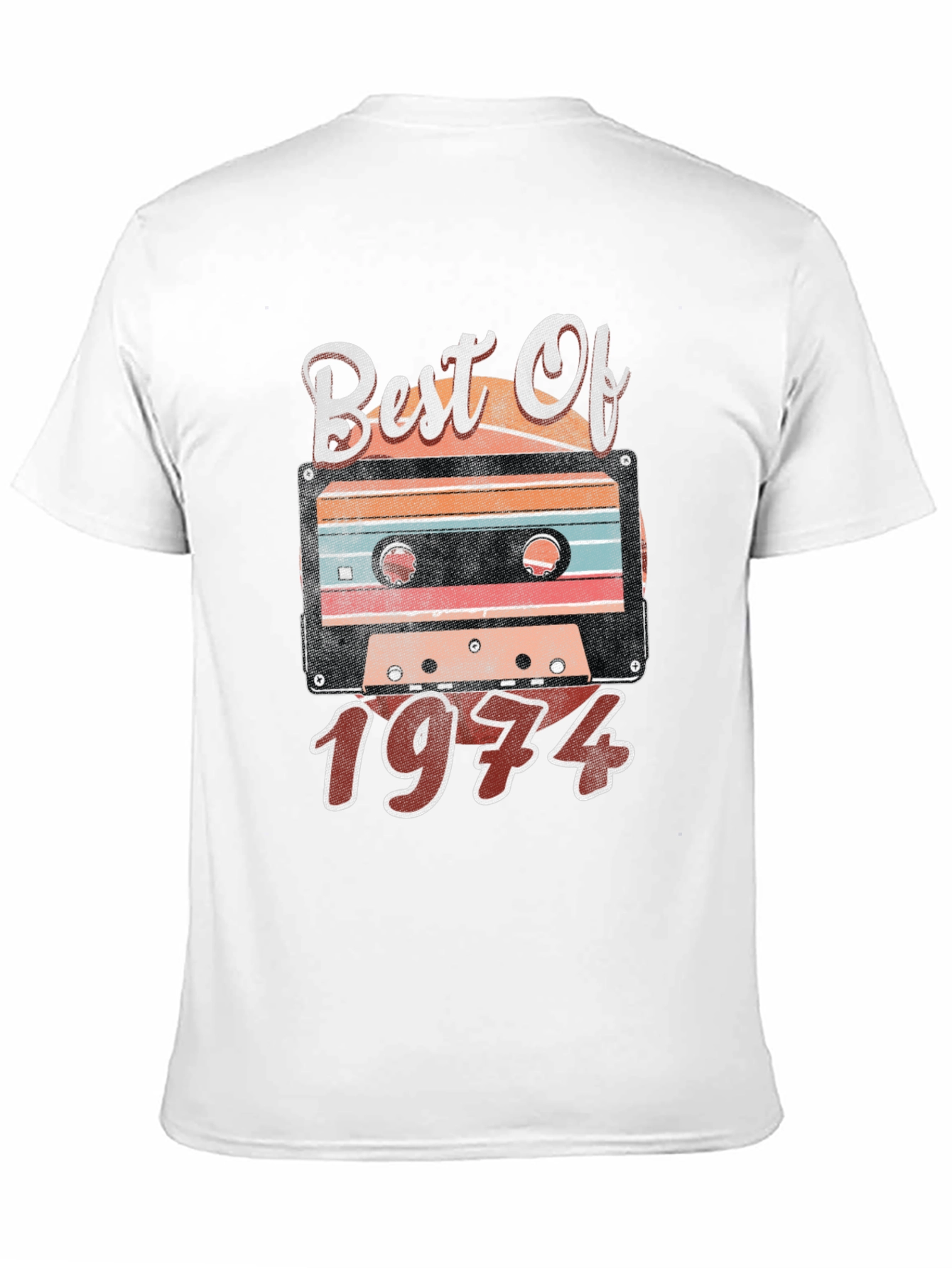 Black Best of 1974 Cassette Tape T-Shirt view 11