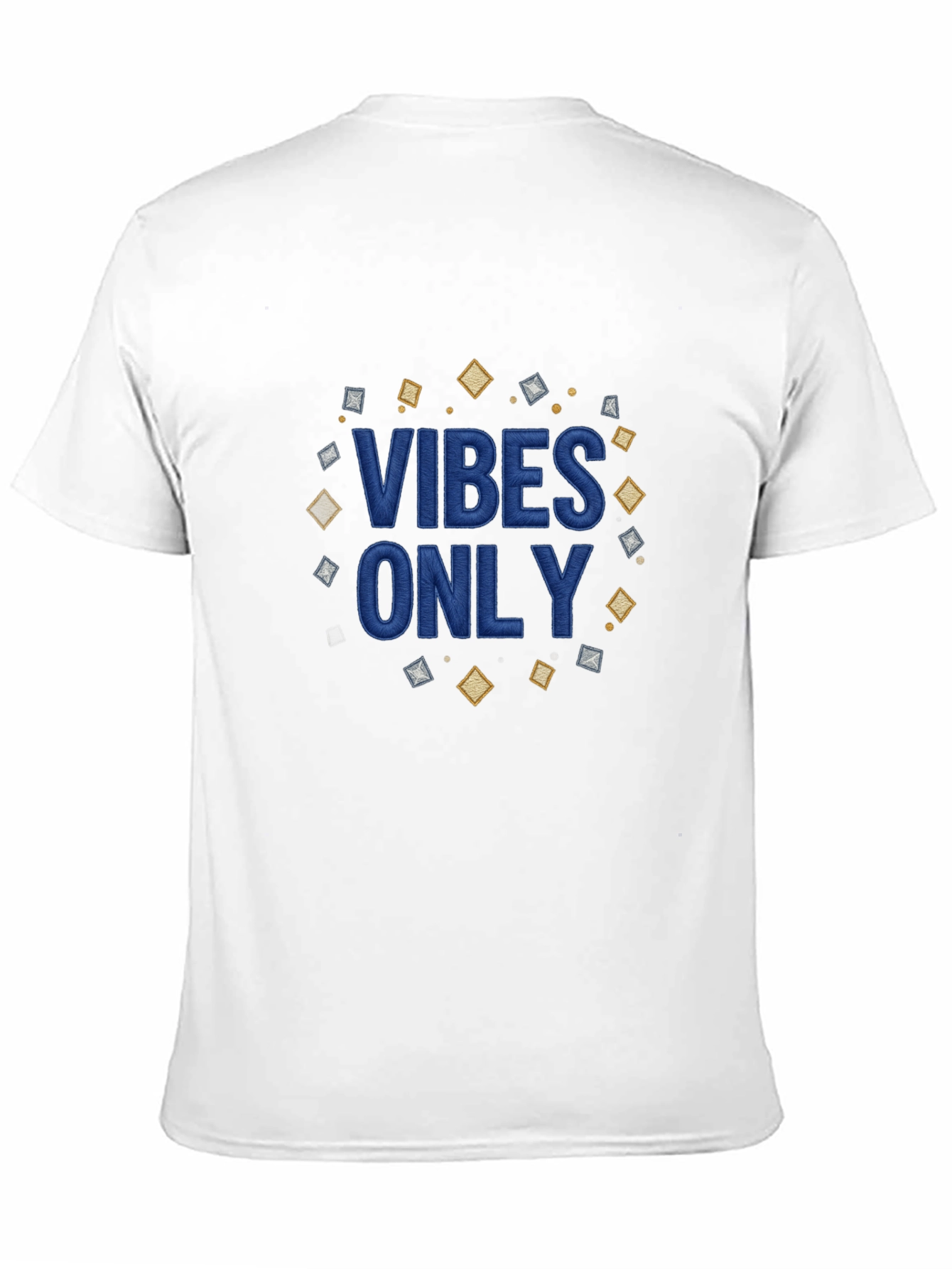 Black Vibes Only Graphic Tee - Men's Black Casual T-Shirt view 11