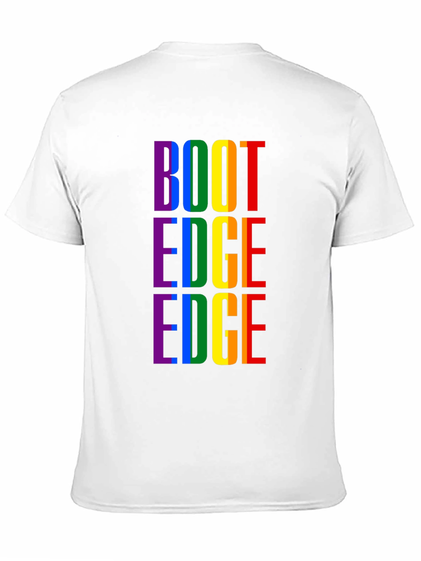 Black Rainbow "BOOT EDGE EDGE" Pride T-Shirt view 11