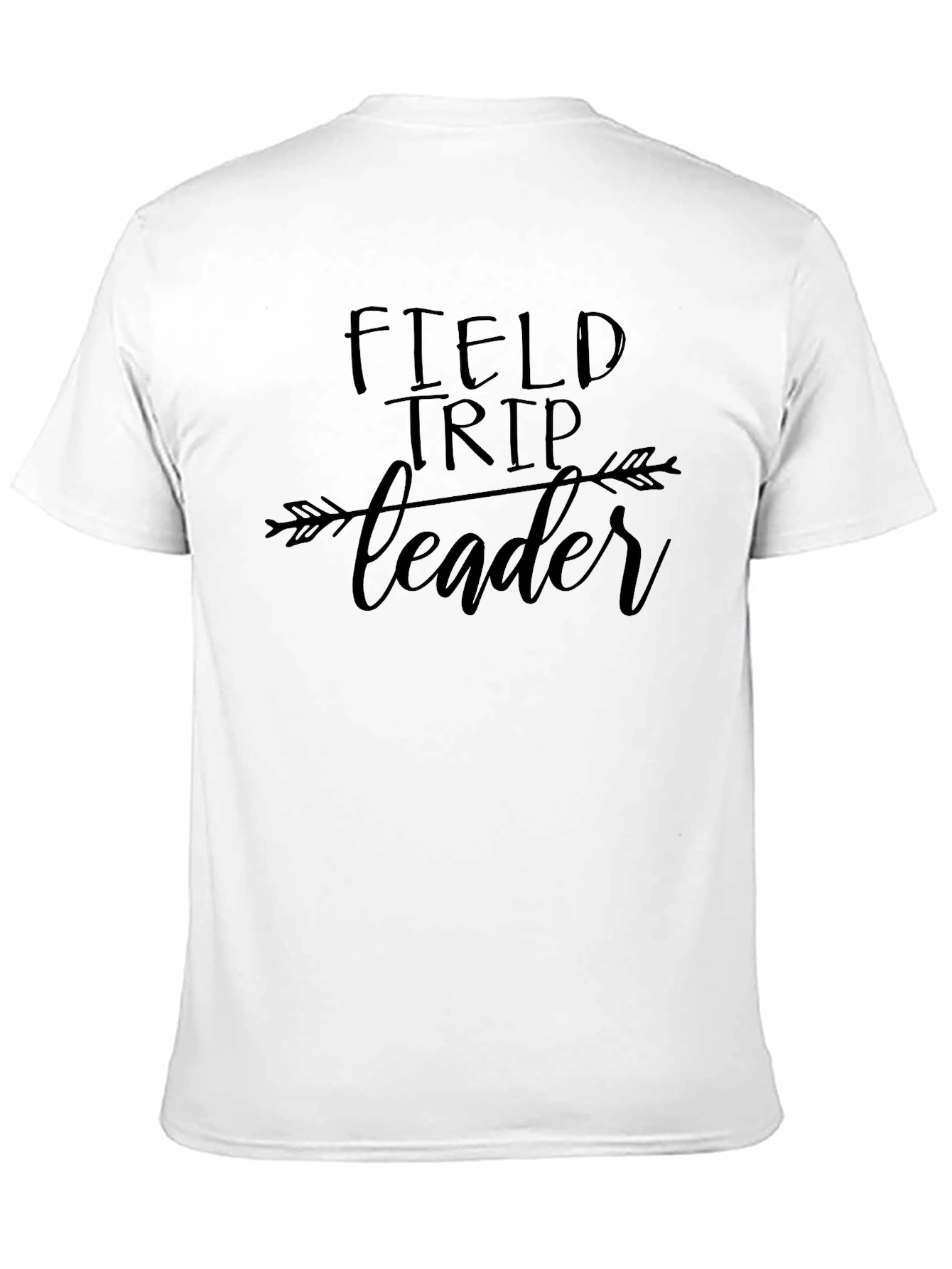 Black Field Trip Leader Arrow Design Black T-Shirt view 11