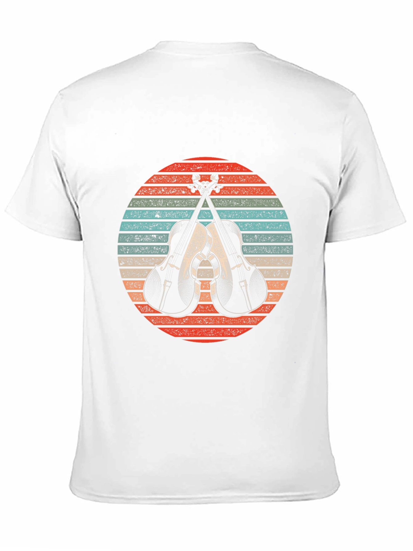 Black Vintage Crossed Cellos T-Shirt - Music Lover Tee view 11