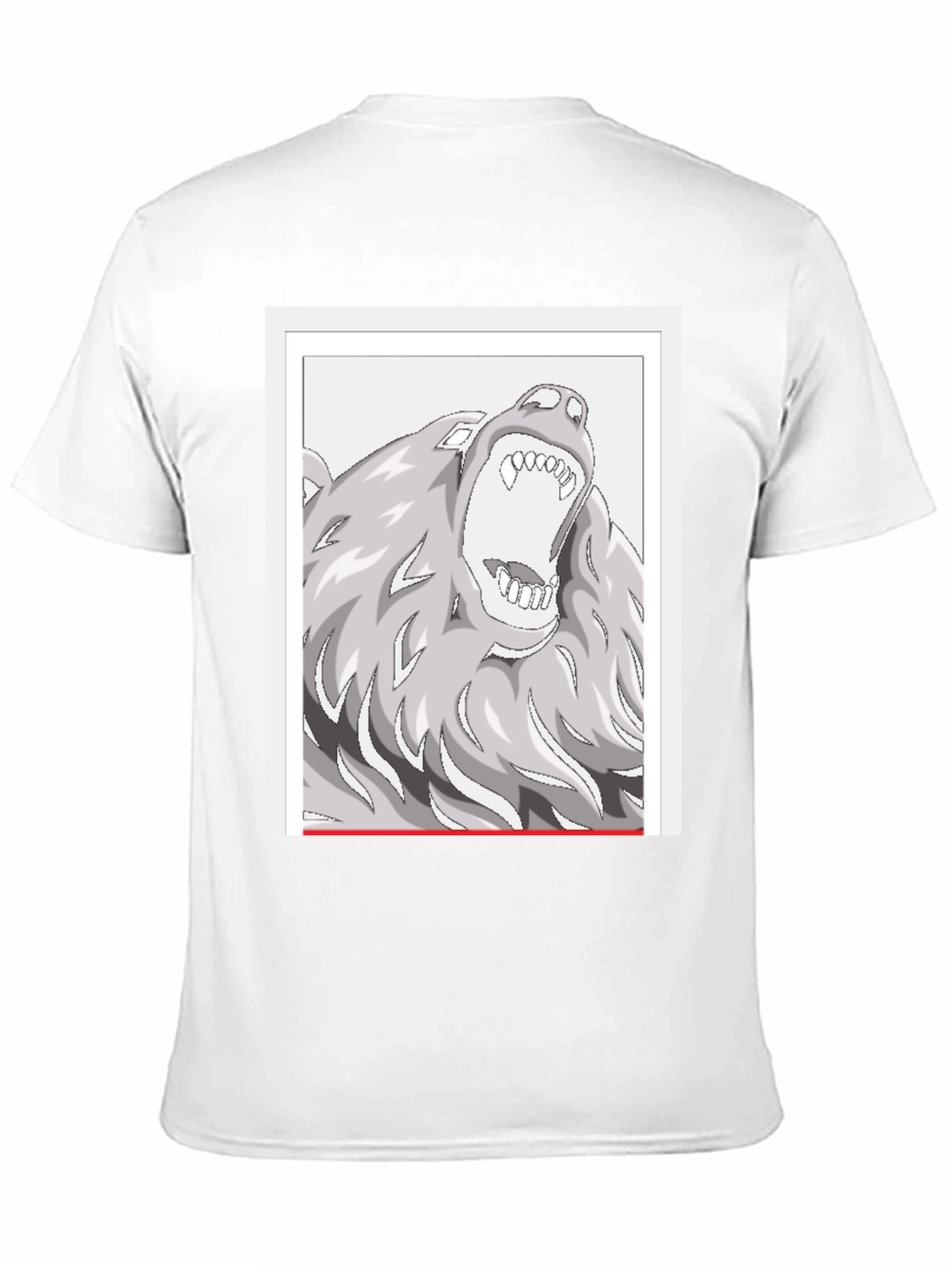 Black Wolf Graphic Tee - Black view 11