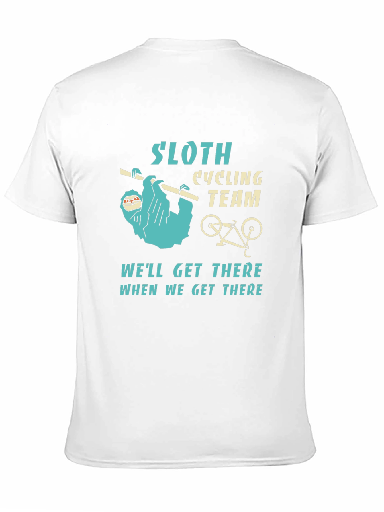 Black Sloth Cycling Team Graphic T-Shirt view 11
