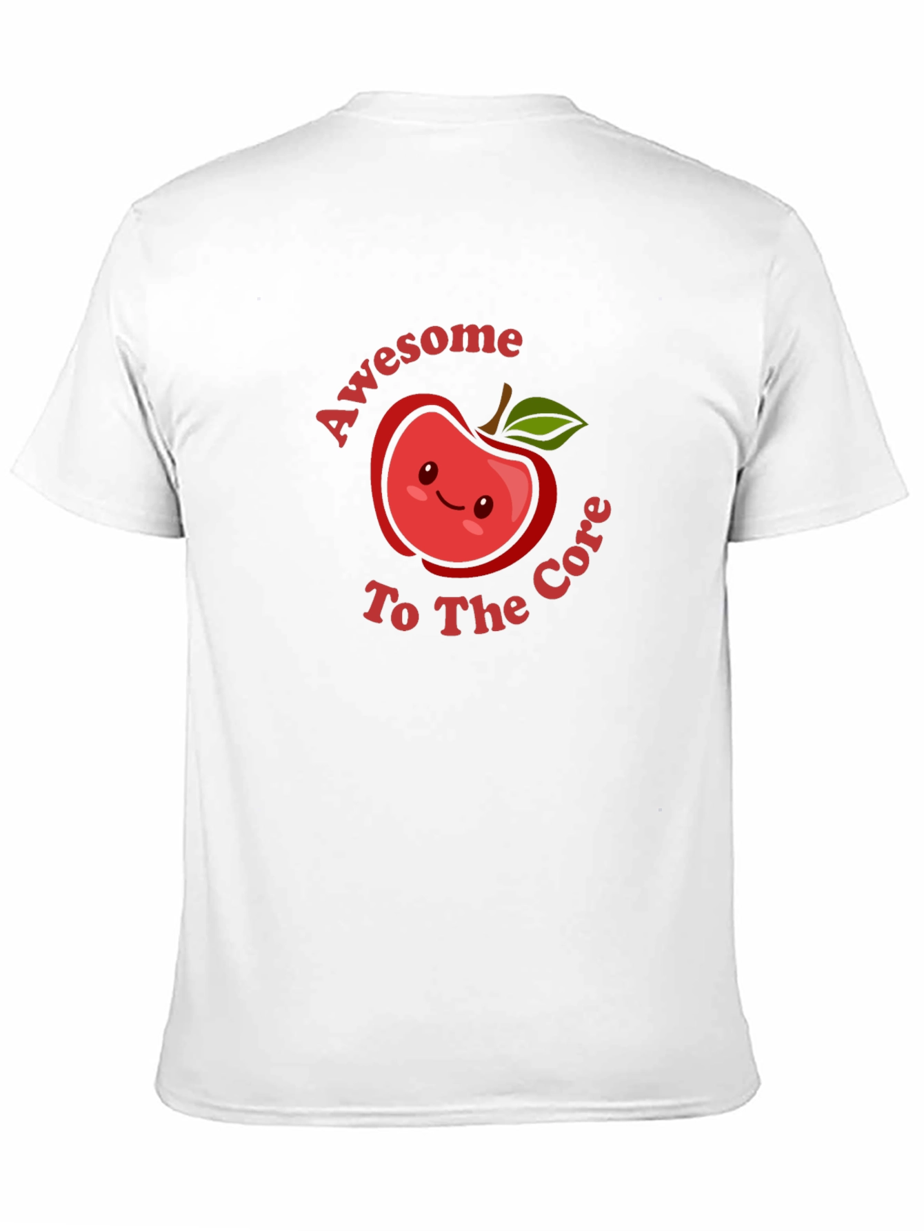 Black Awesome To The Core Apple Graphic T-Shirt view 11