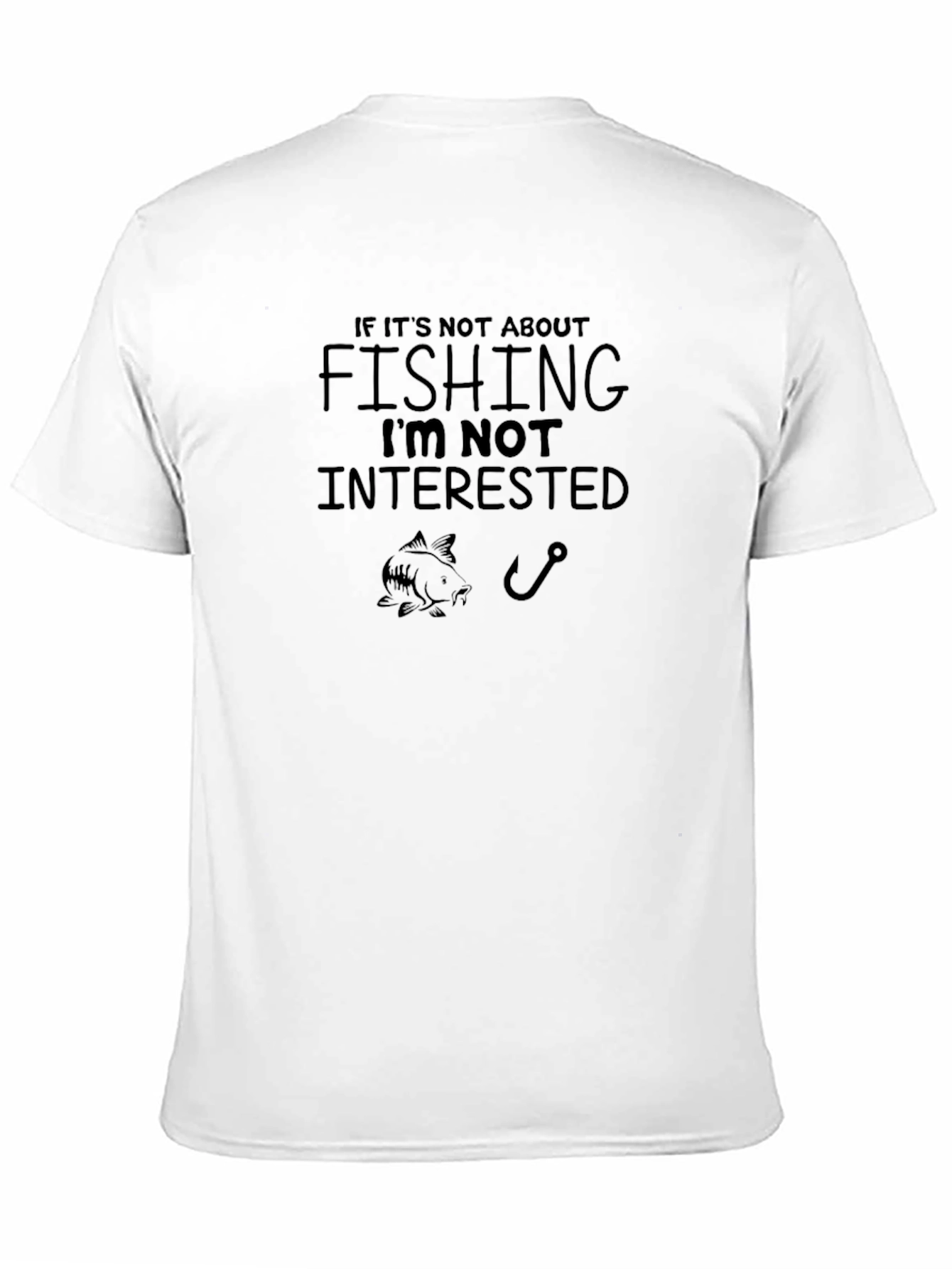 Black Fishing T-Shirt - If It's Not About Fishing Graphic Tee view 11