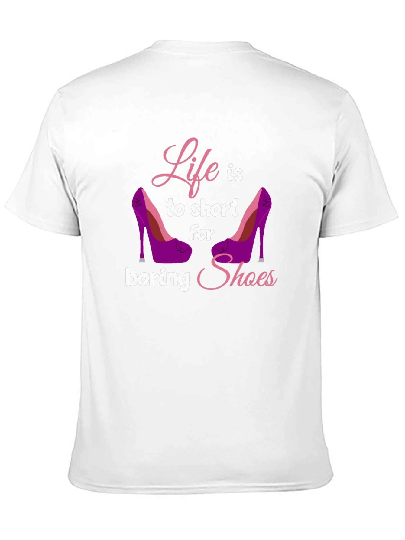 Black Life Too Short T-Shirt - Shoe Lover Tee view 11