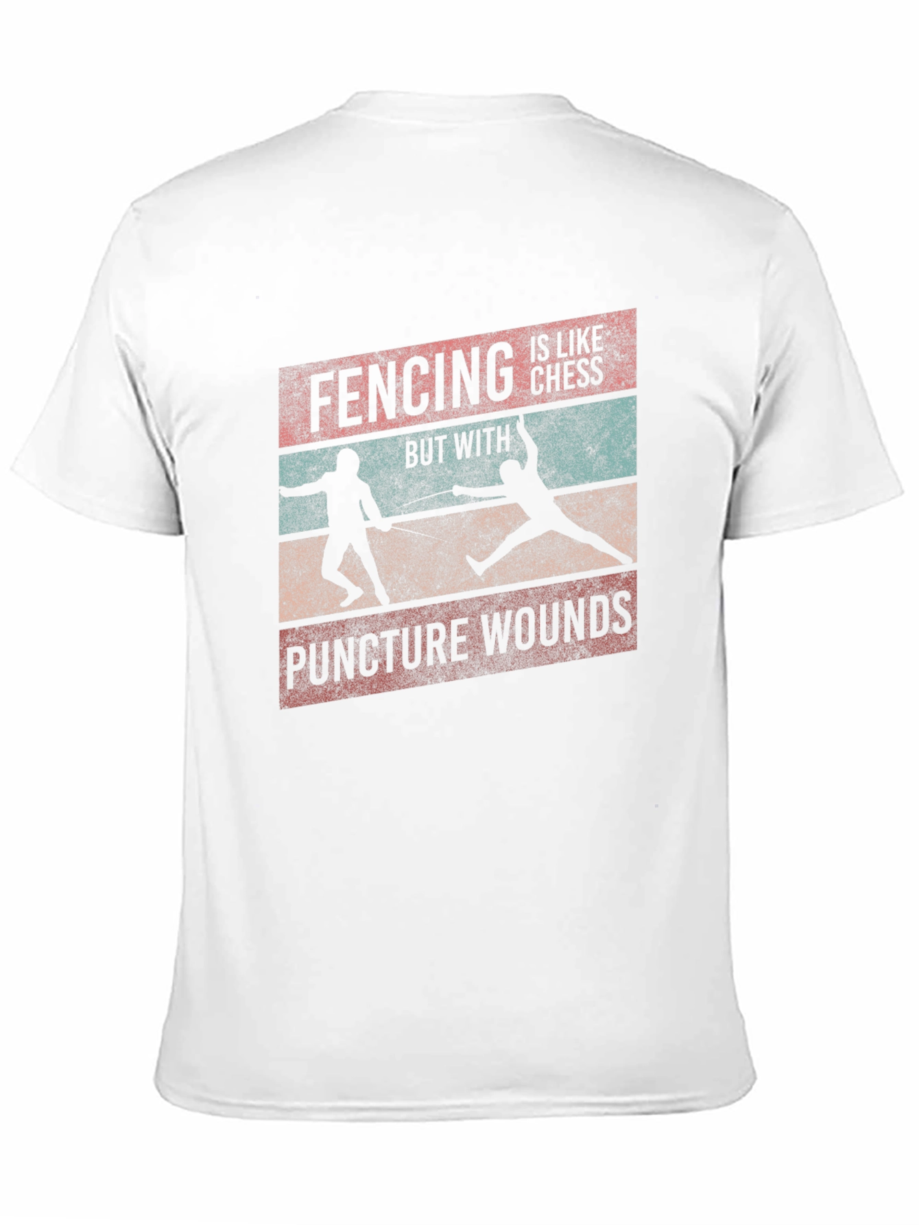 Black Fencing is Like Chess T-Shirt view 11