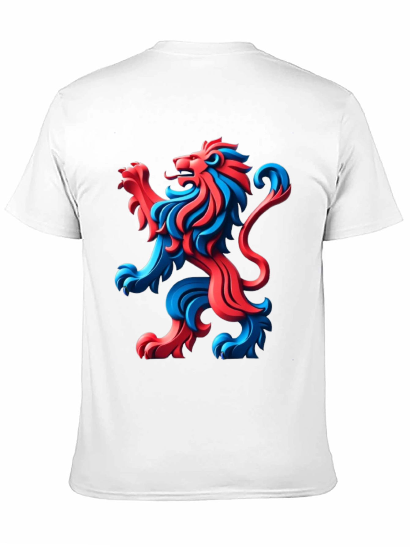 Black Bold Lion Graphic Tee - Black Cotton T-Shirt view 11