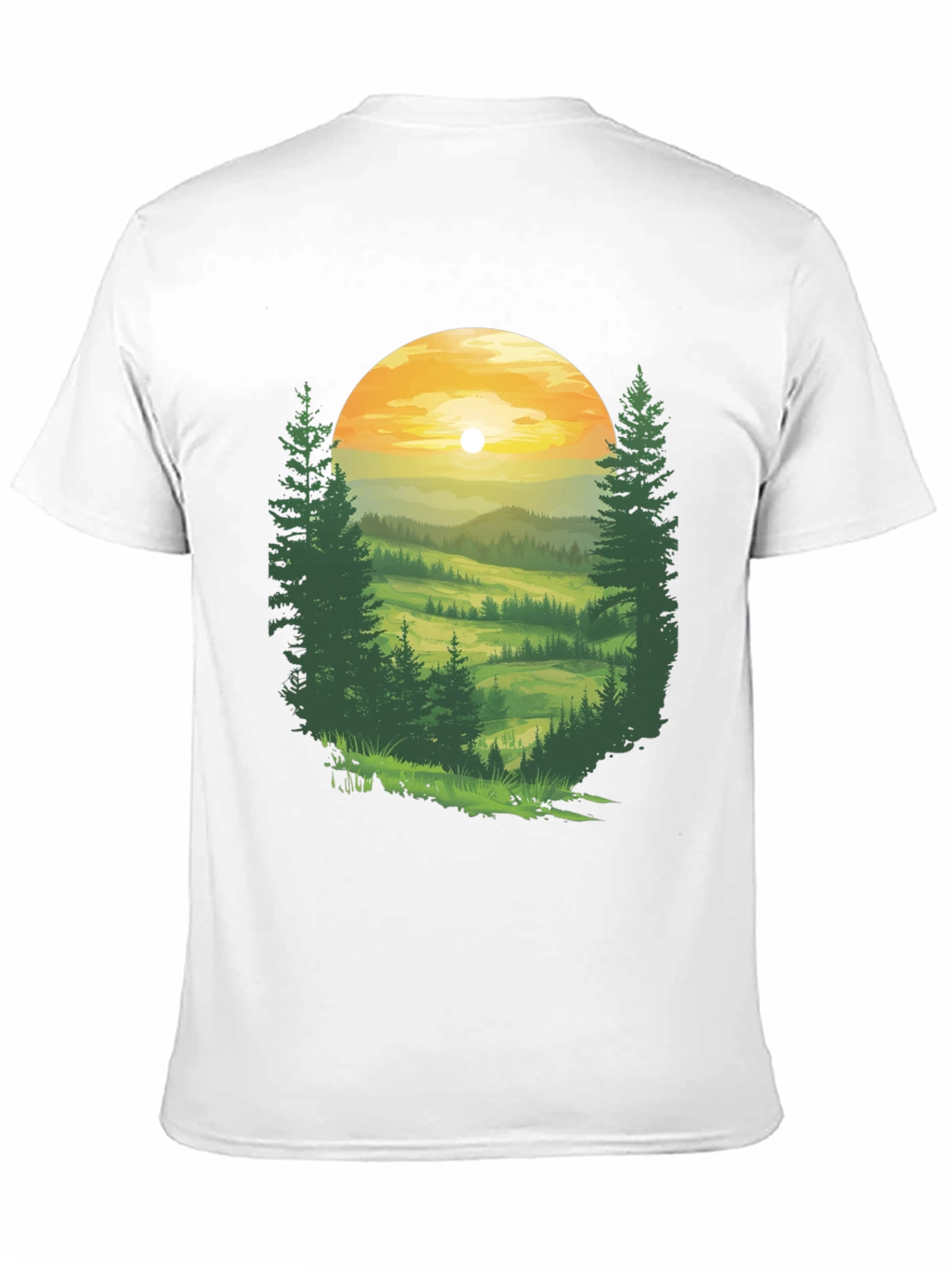 Black Nature Vista Black T-Shirt view 11