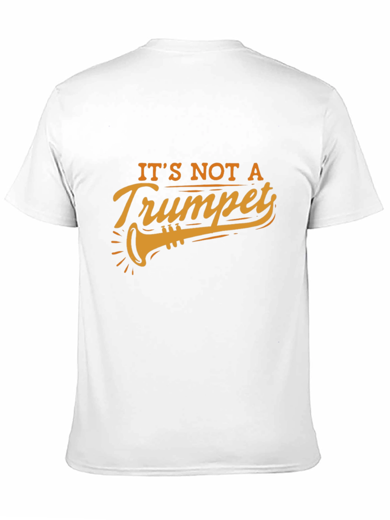 Black It's Not A Trumpet Black T-Shirt view 11