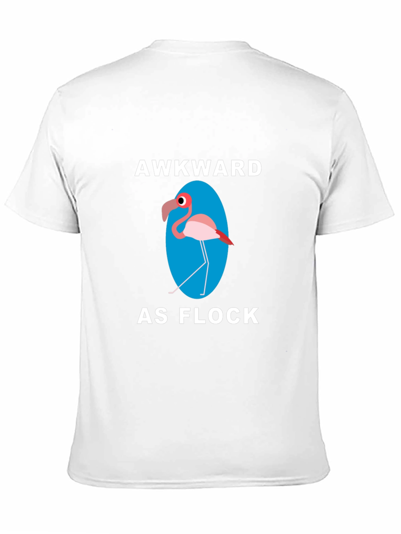 Black Awkward as Flock Graphic T-Shirt view 11
