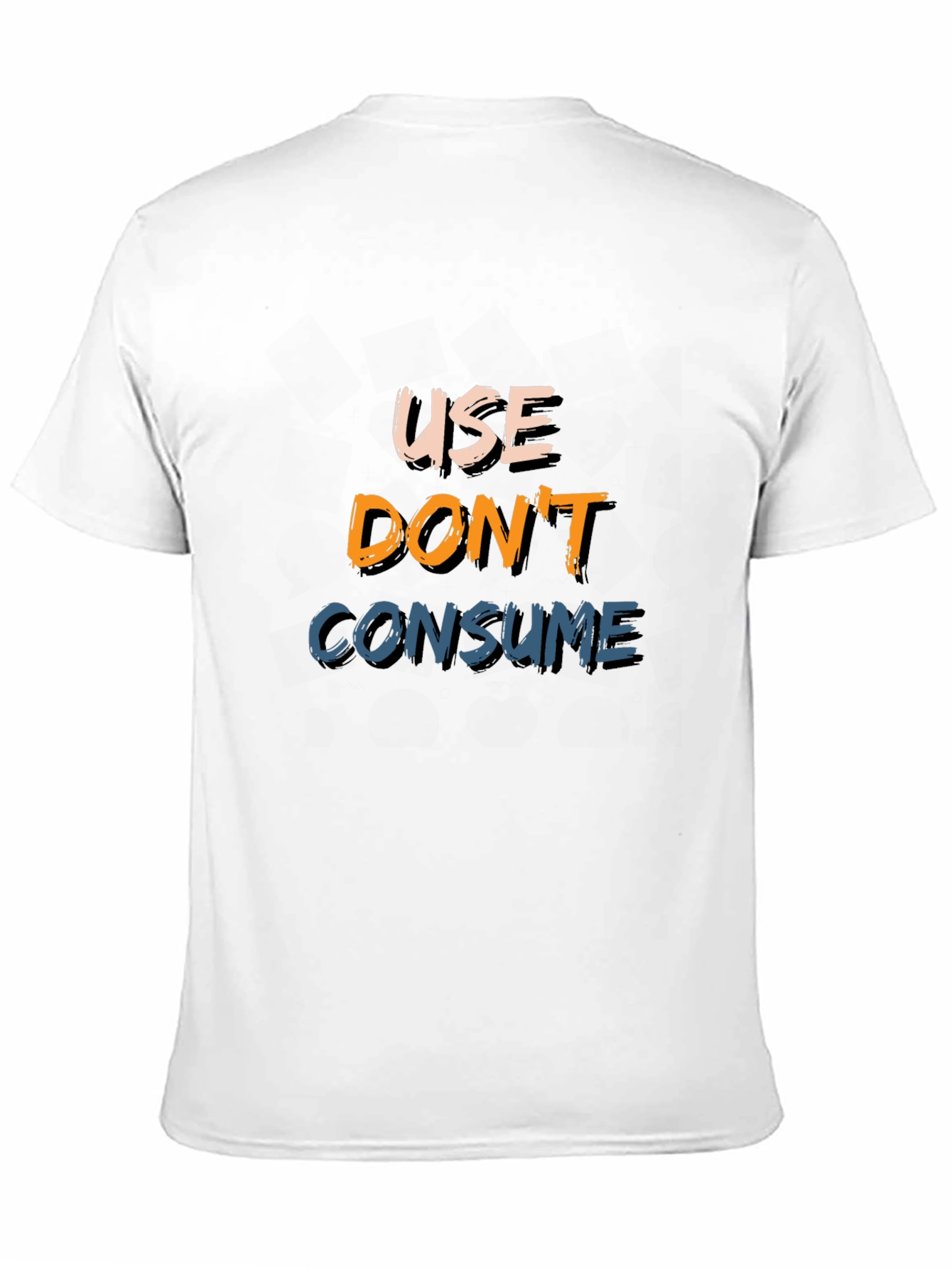 Black Use Don't Consume Black Graphic Tee view 11