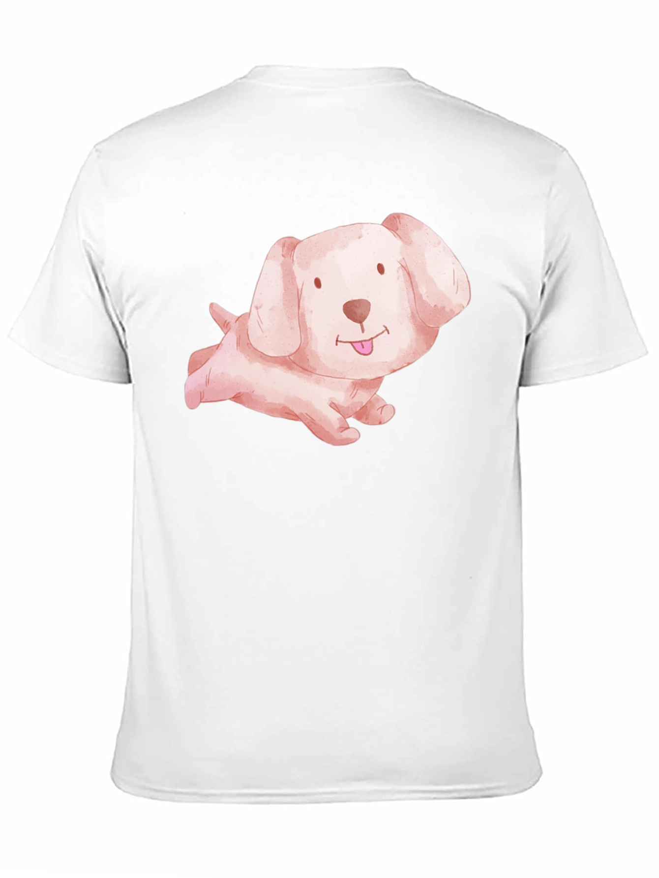 Black Cute Puppy Dog Black T-Shirt view 11