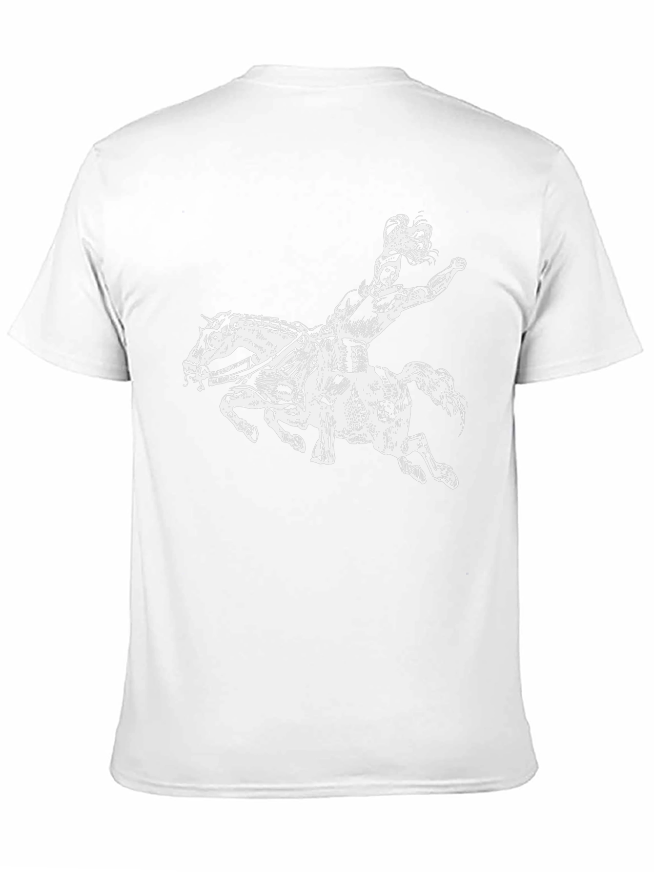 Black Centaur Graphic Tee - Black Cotton T-Shirt view 11