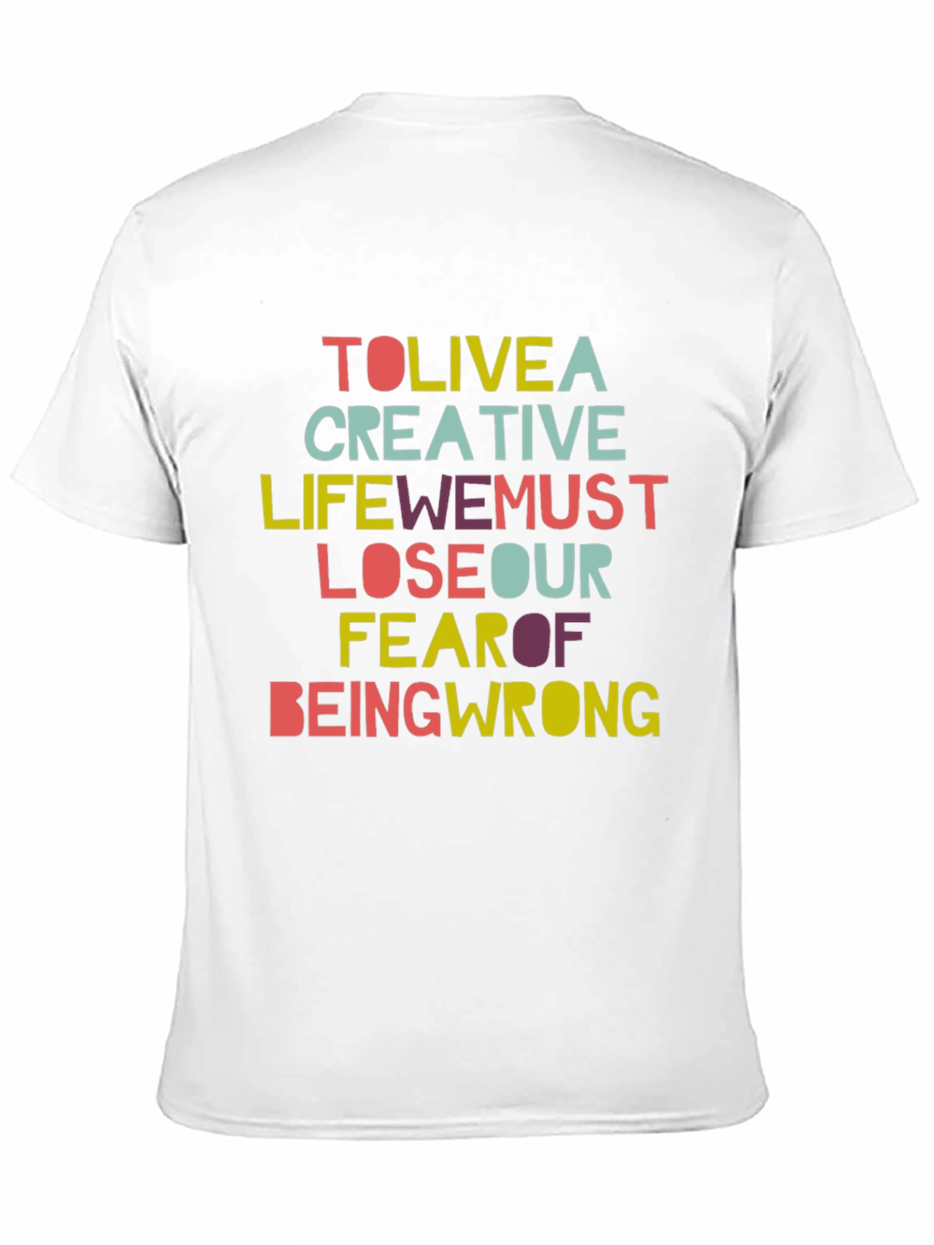 Black Creative Life Graphic Tee - Inspirational Slogan T-Shirt view 11