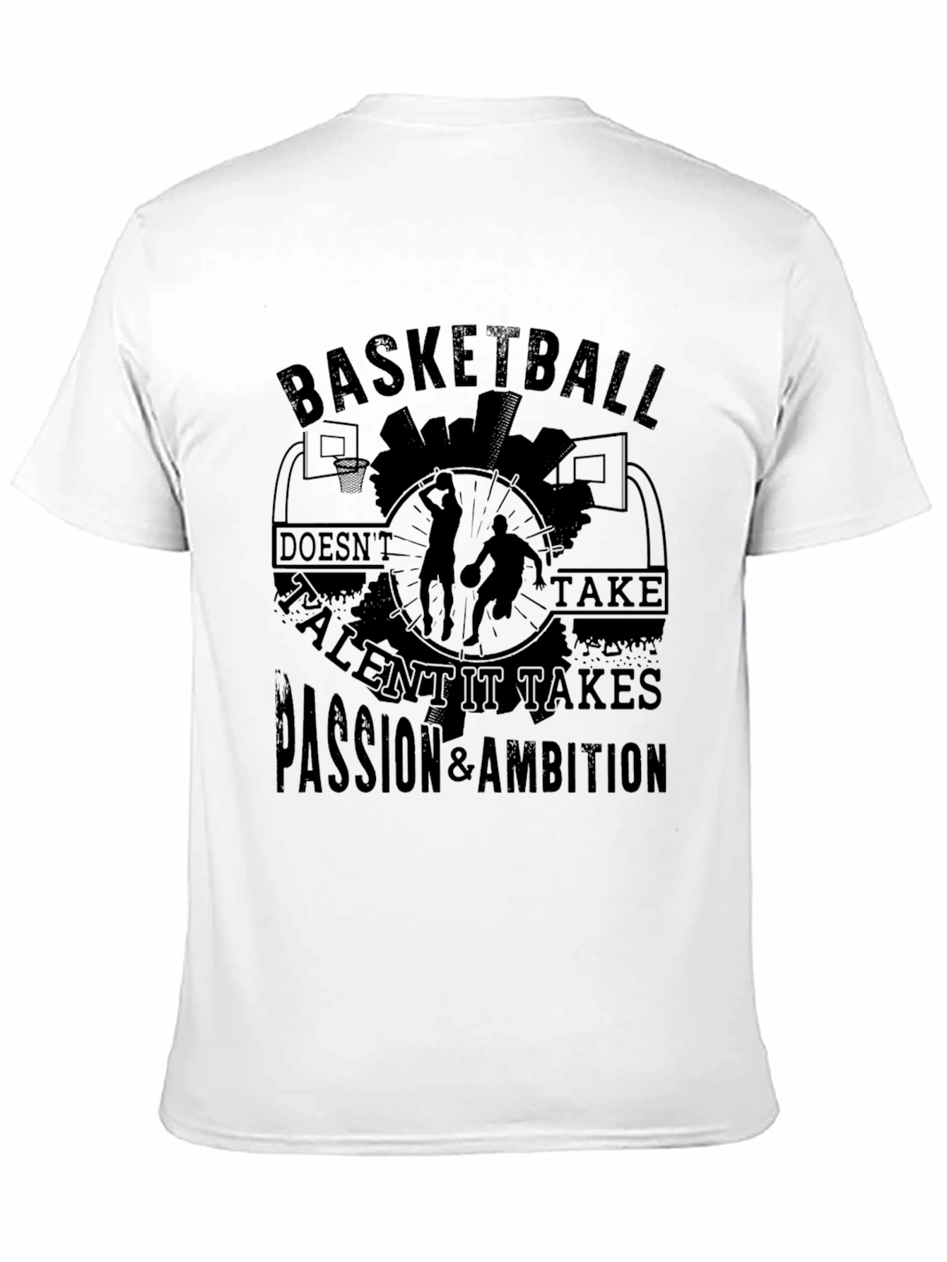 Black Basketball Passion & Ambition Graphic Tee view 11