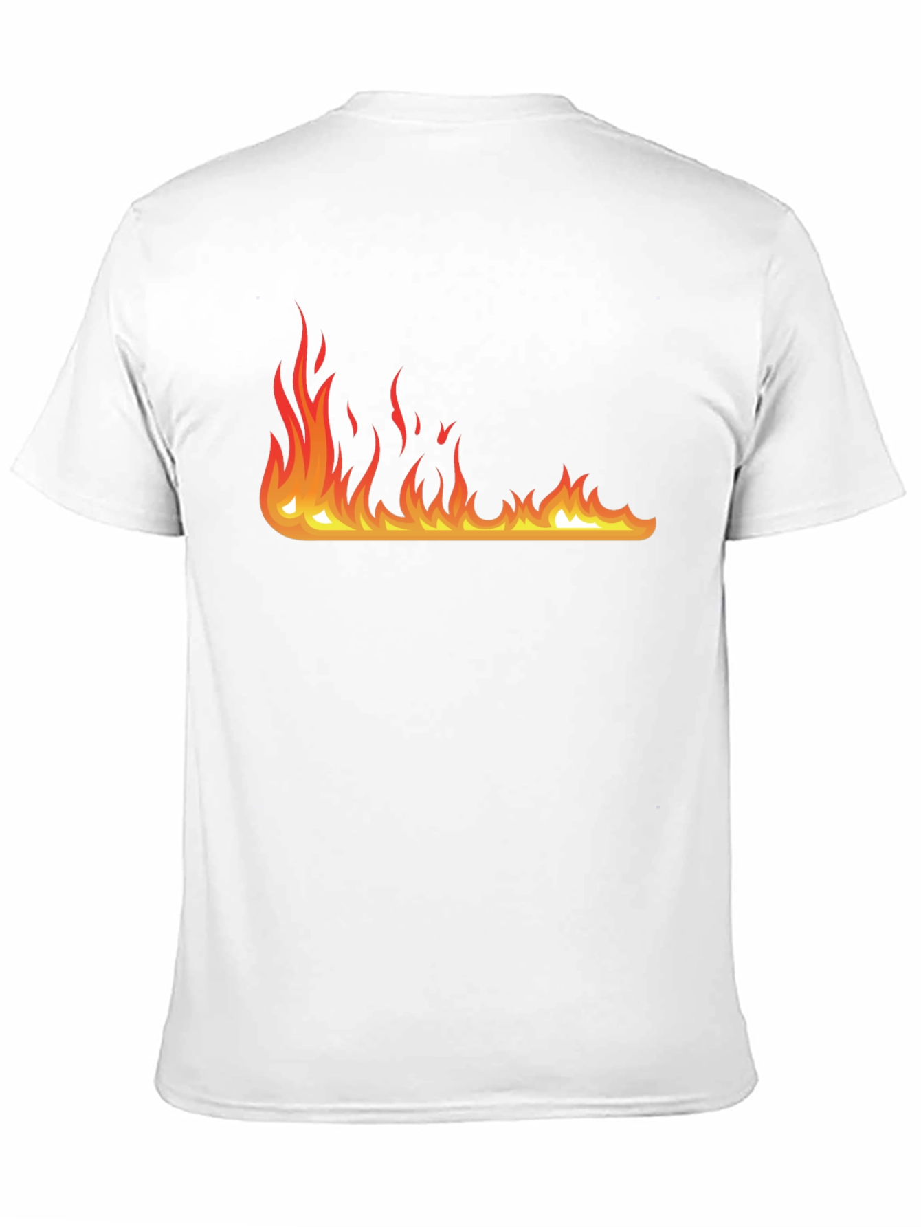 Black Fire Graphic Black T-Shirt - Bold Design, Casual Wear view 11