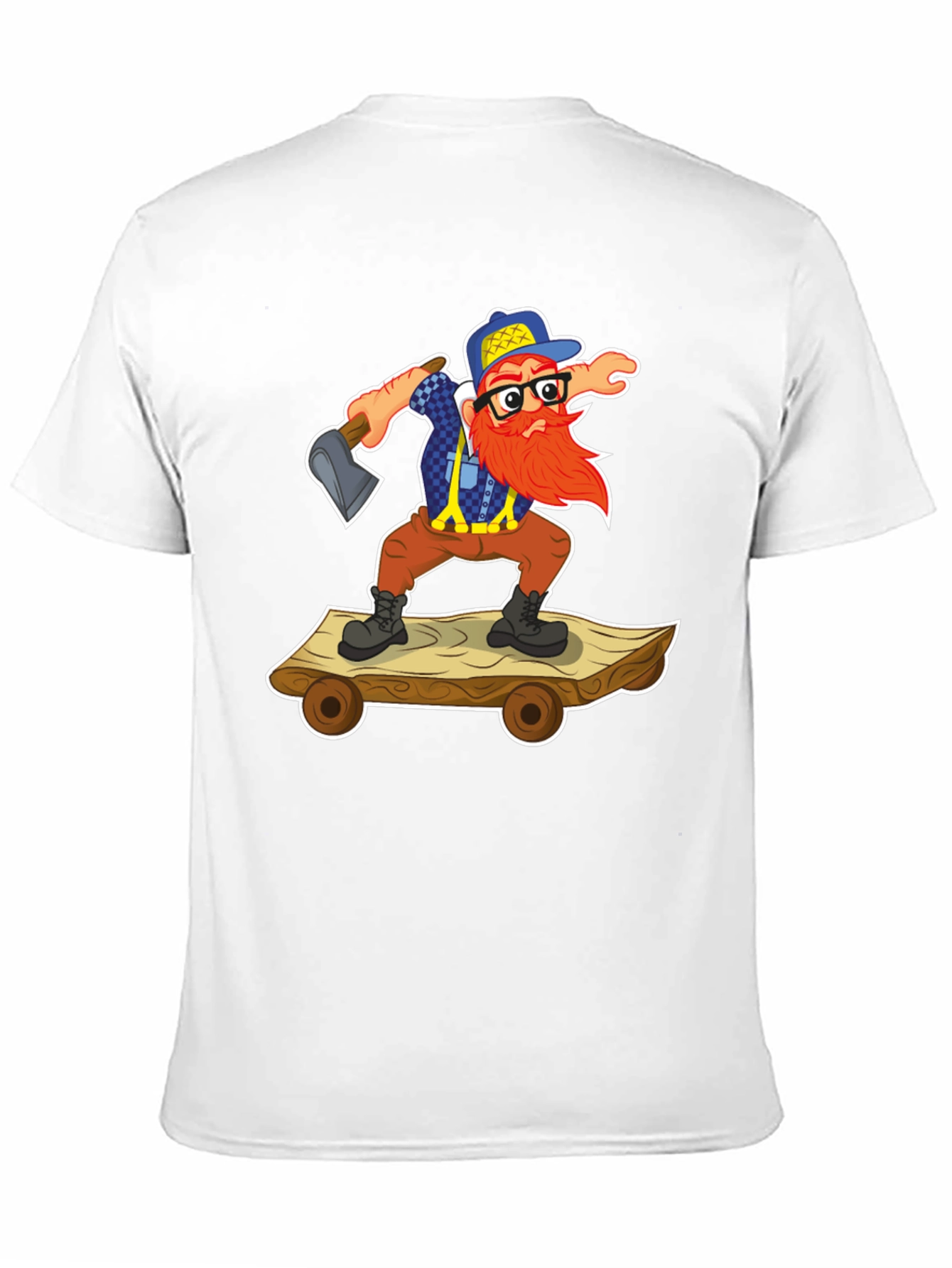 Black Lumberjack Skateboard T-Shirt view 11