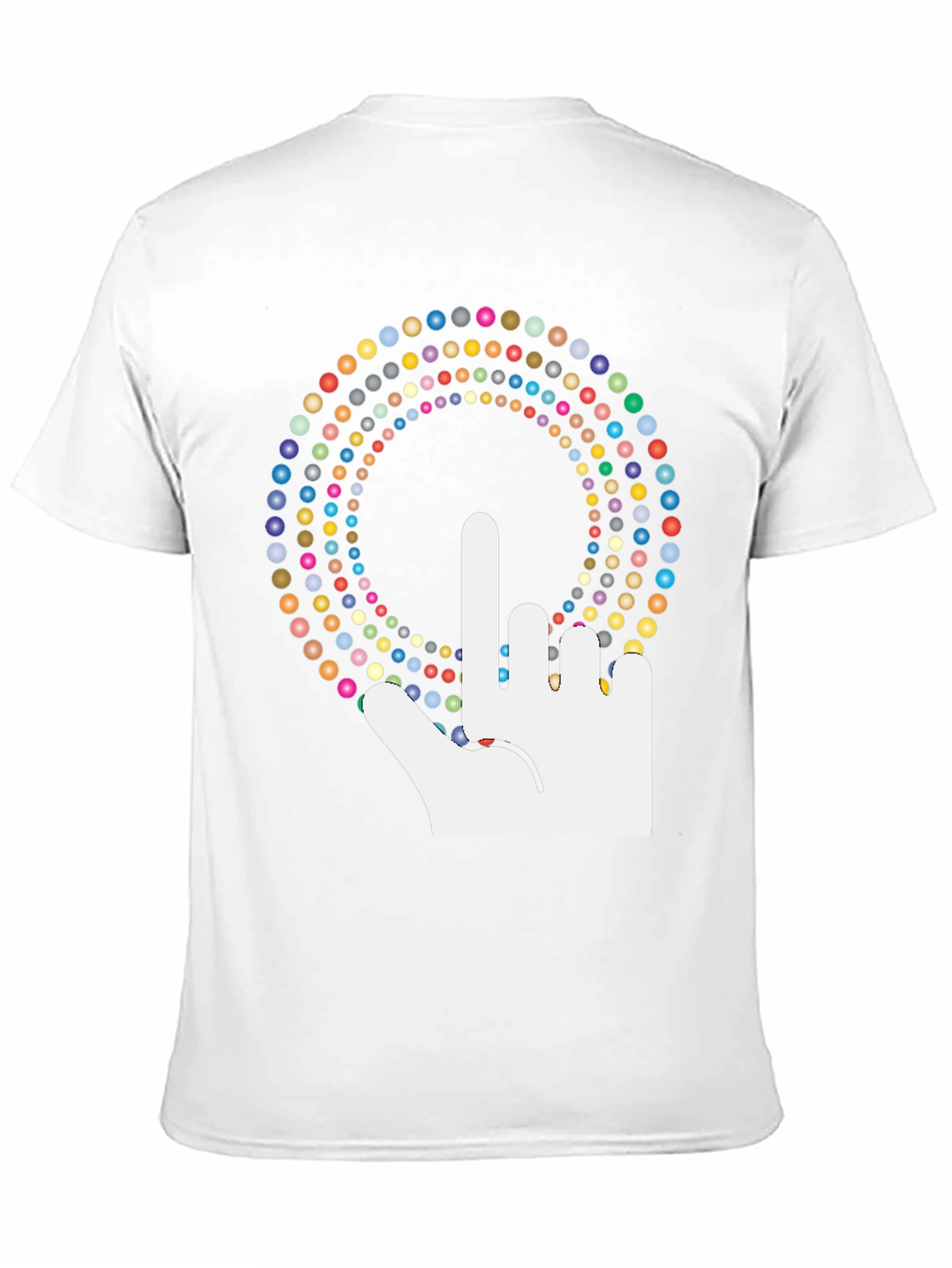 Black Novelty Graphic Tee - Finger Design view 11