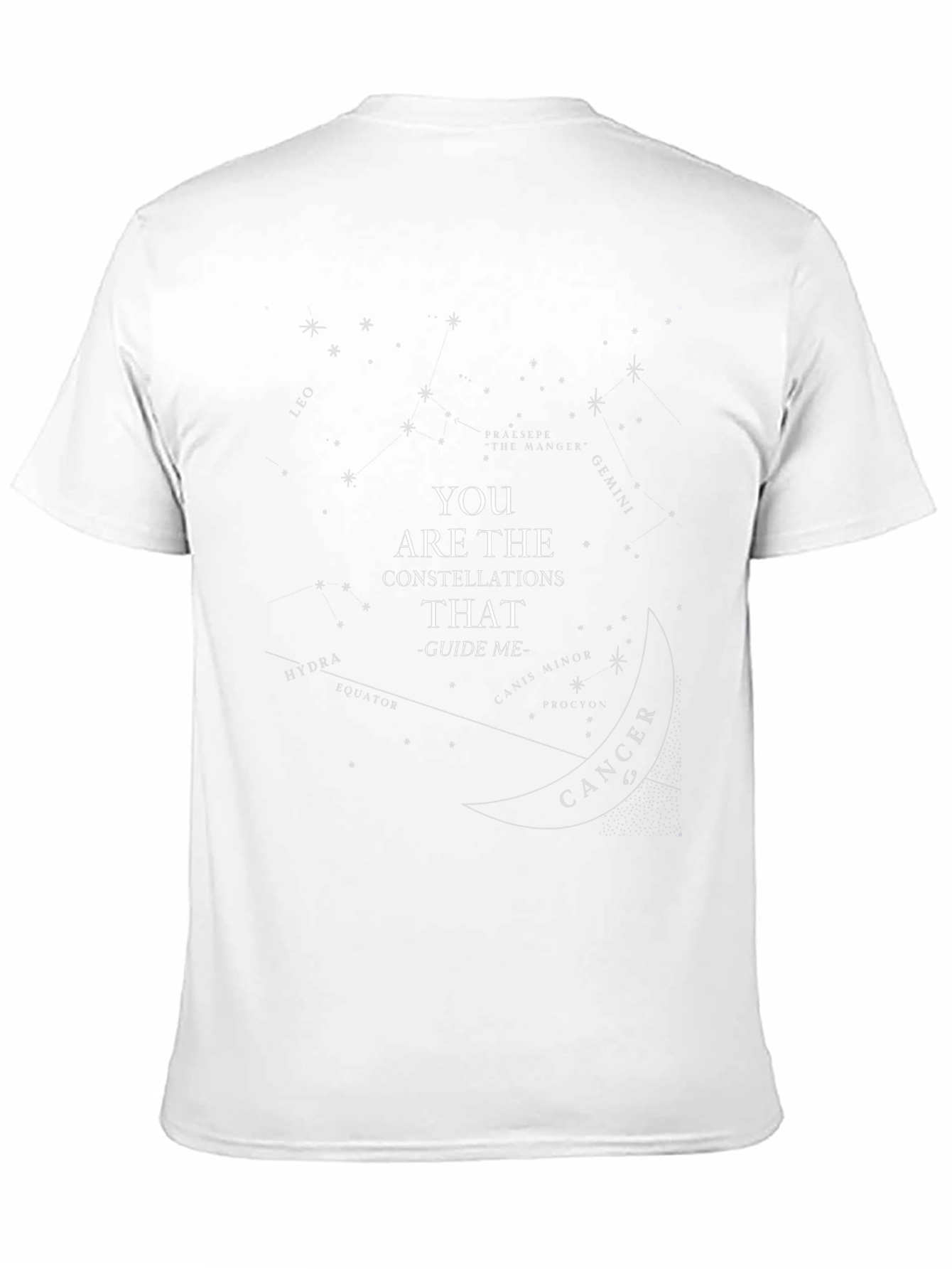 Black Constellation T-Shirt - "You Are The Constellations" view 11