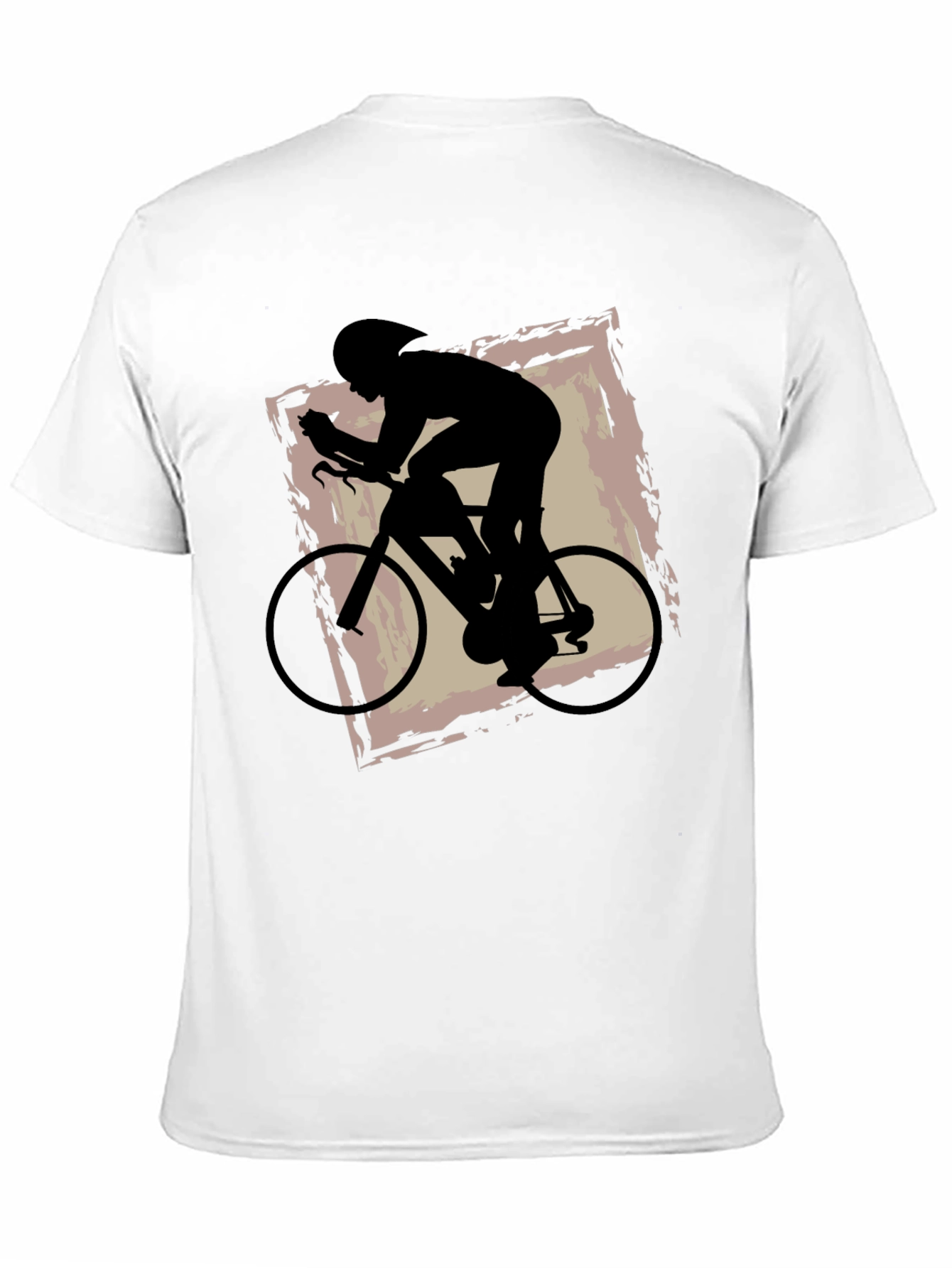 Black Cycling Silhouette Graphic Tee view 11