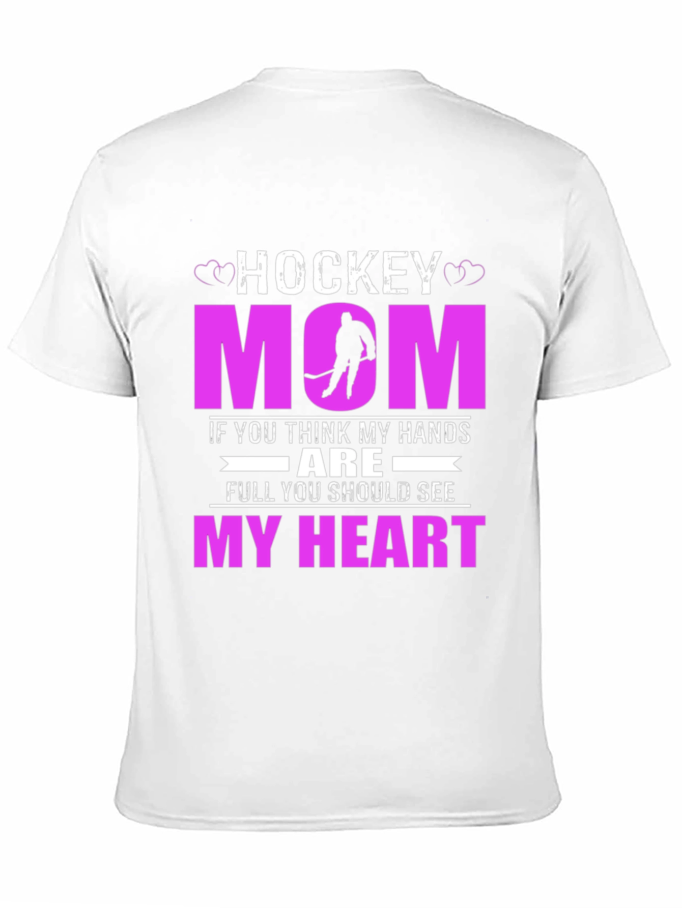 Black Hockey Mom T-Shirt - Show Your Pride! view 11