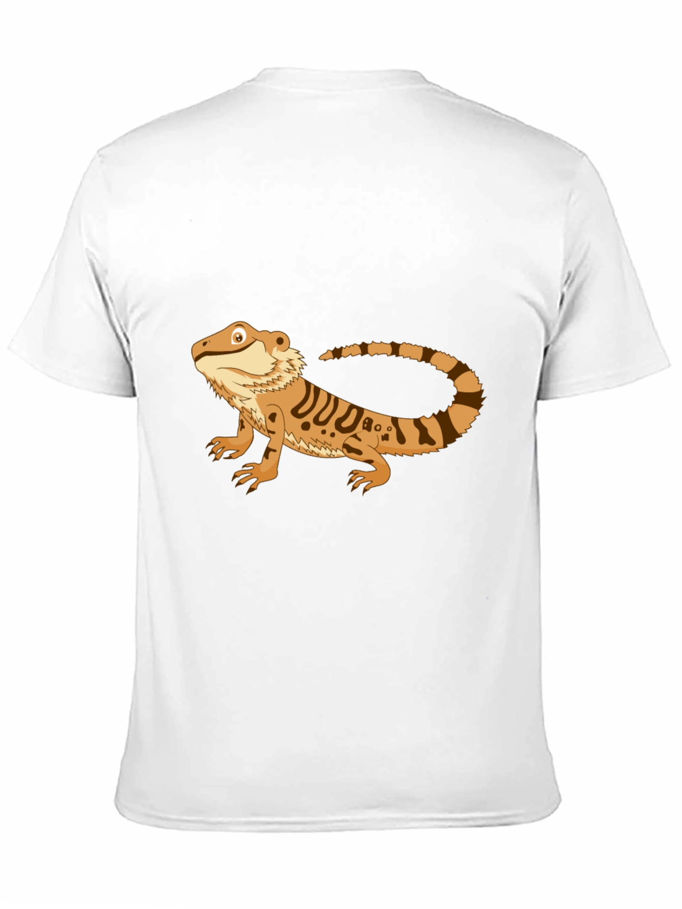 Black Bearded Dragon Graphic Tee - Men's Black T-Shirt view 11