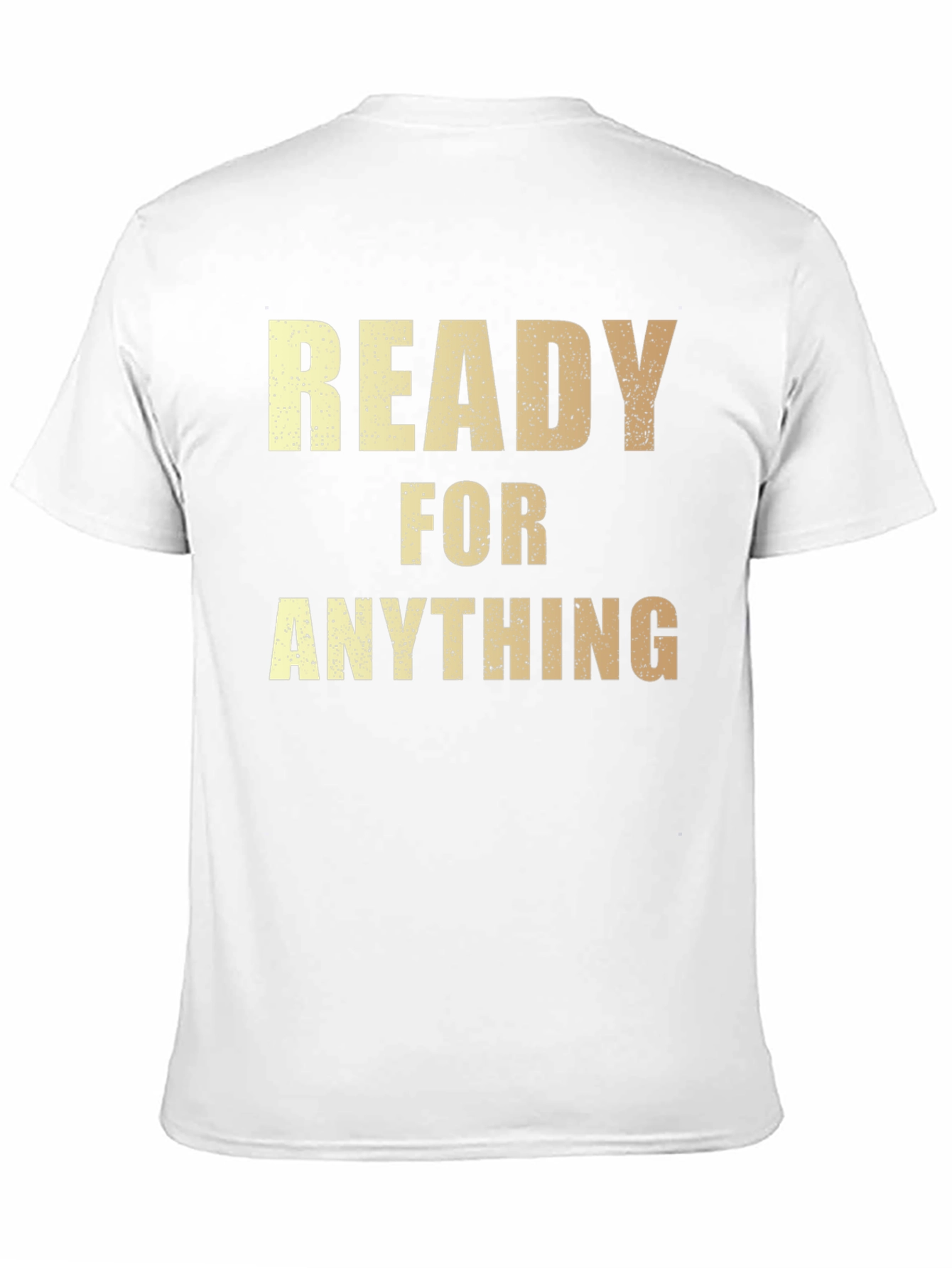 Black Ready For Anything Men's Black T-Shirt view 11