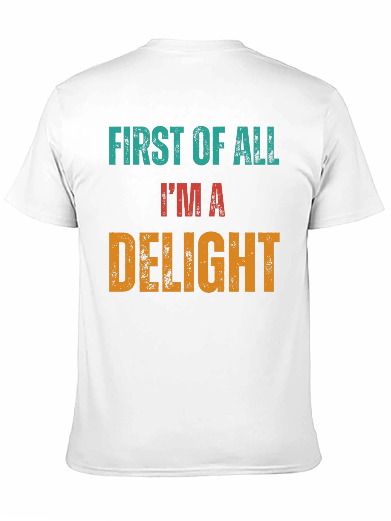 Black First Of All I'm A Delight Novelty Tee view 11