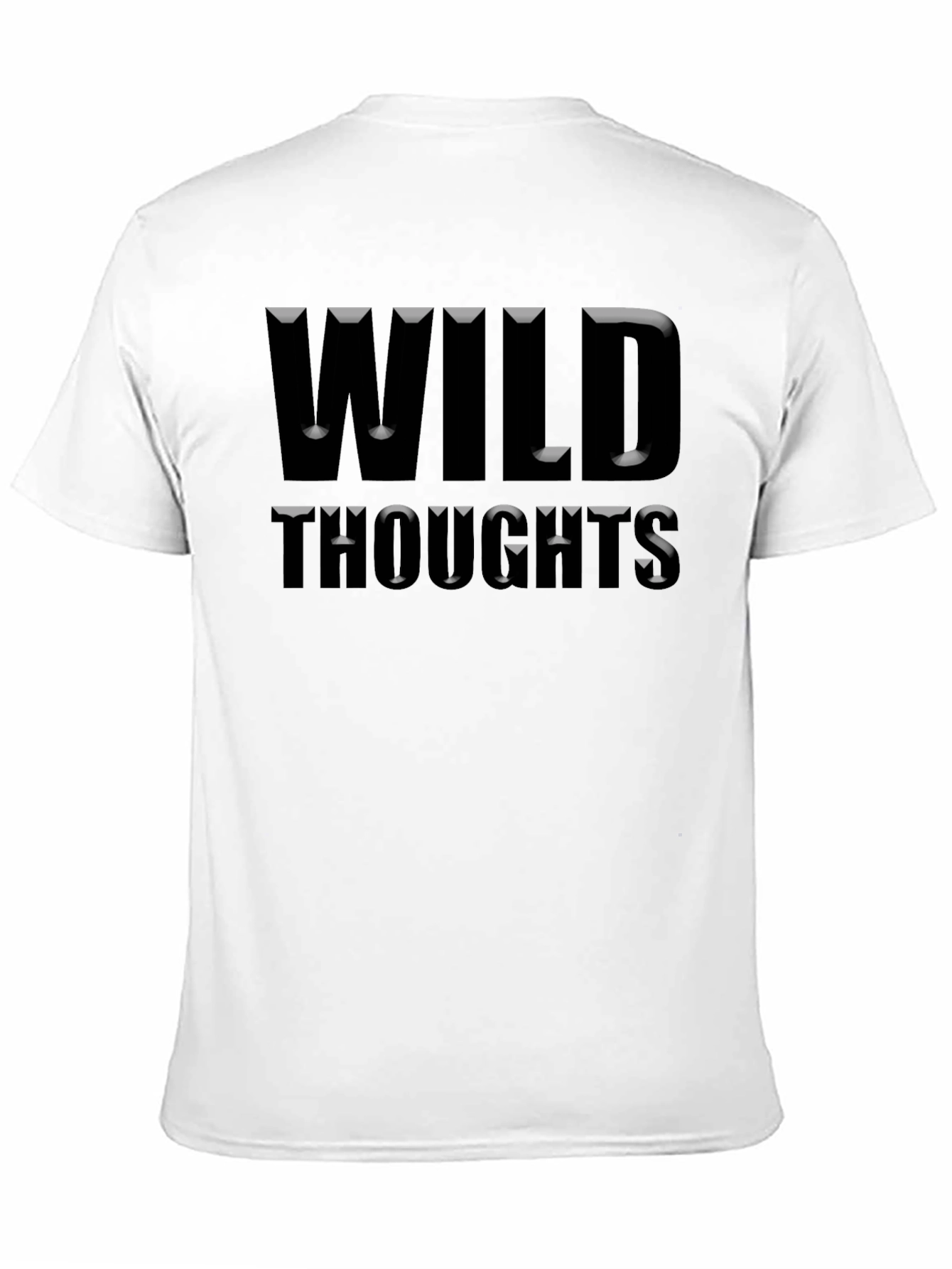 Black Wild Thoughts Graphic T-Shirt view 11