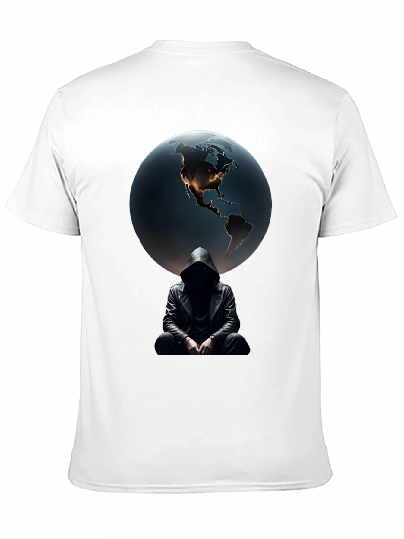 Black Earth & Shadow Graphic T-Shirt - Mens Black Tee view 11