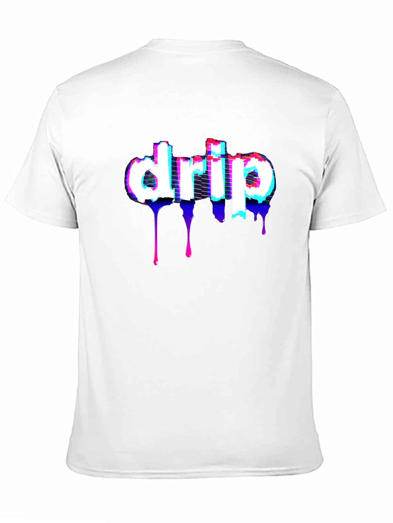 Black Drip Glitch T-Shirt - Stylish Black Tee view 11