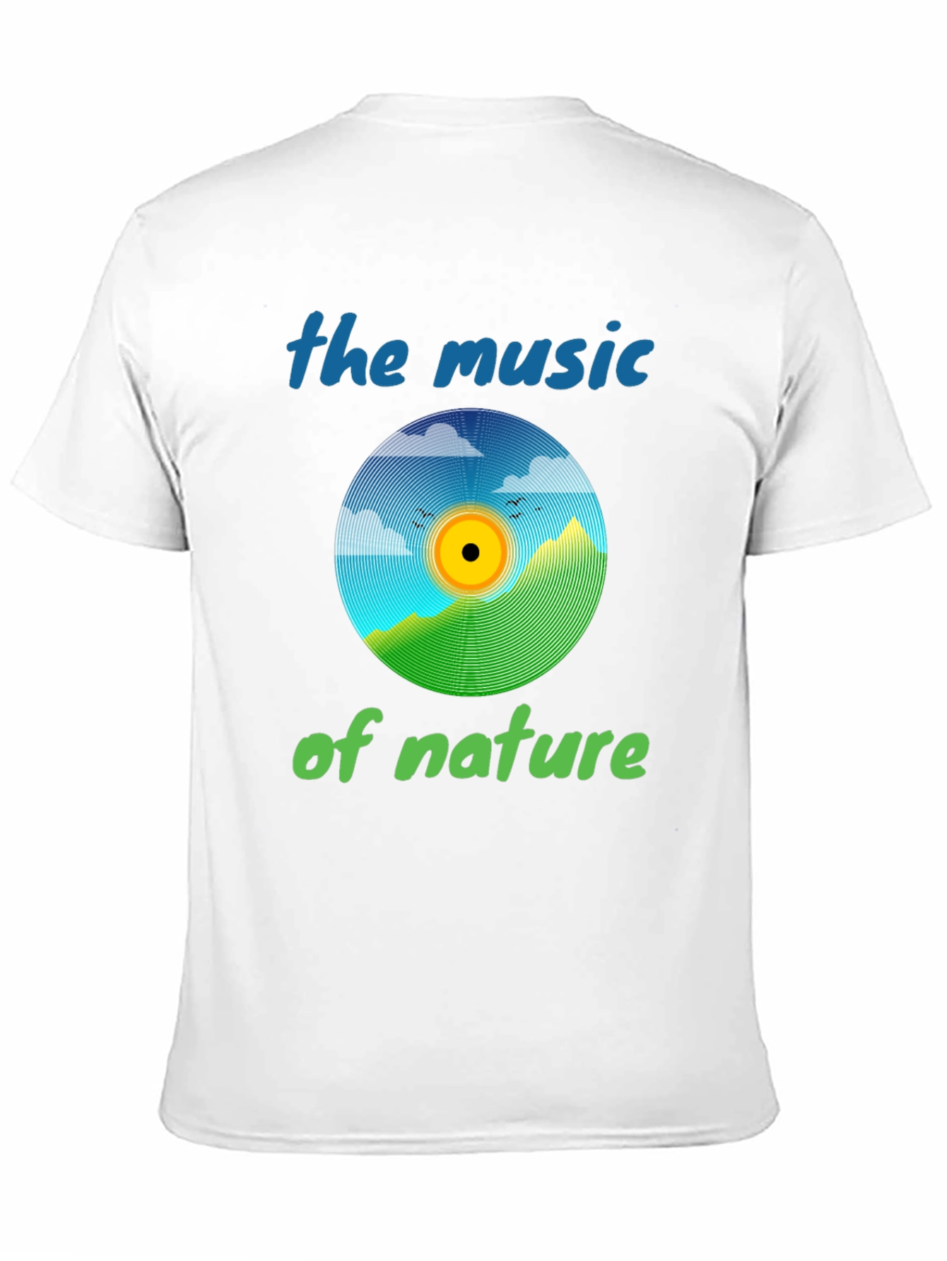 Black Nature Music T-Shirt - Eco-Friendly Design view 11