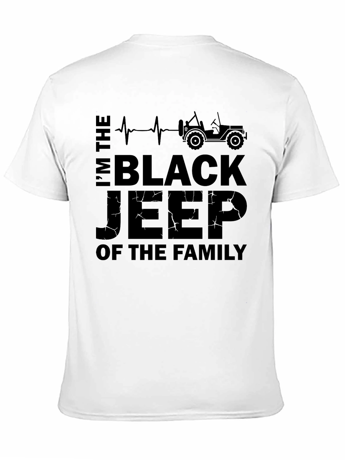 Black Black Jeep Family Graphic Tee view 11