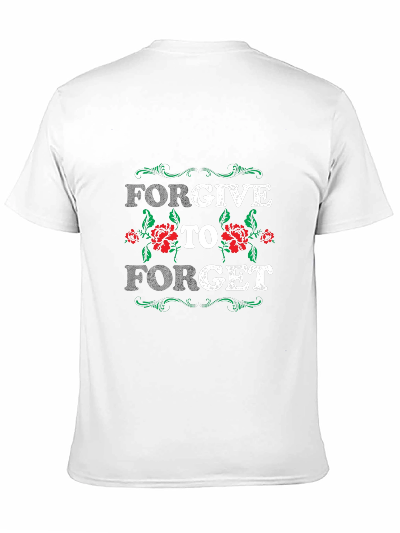 Black Forgive to Forget Graphic T-Shirt view 11