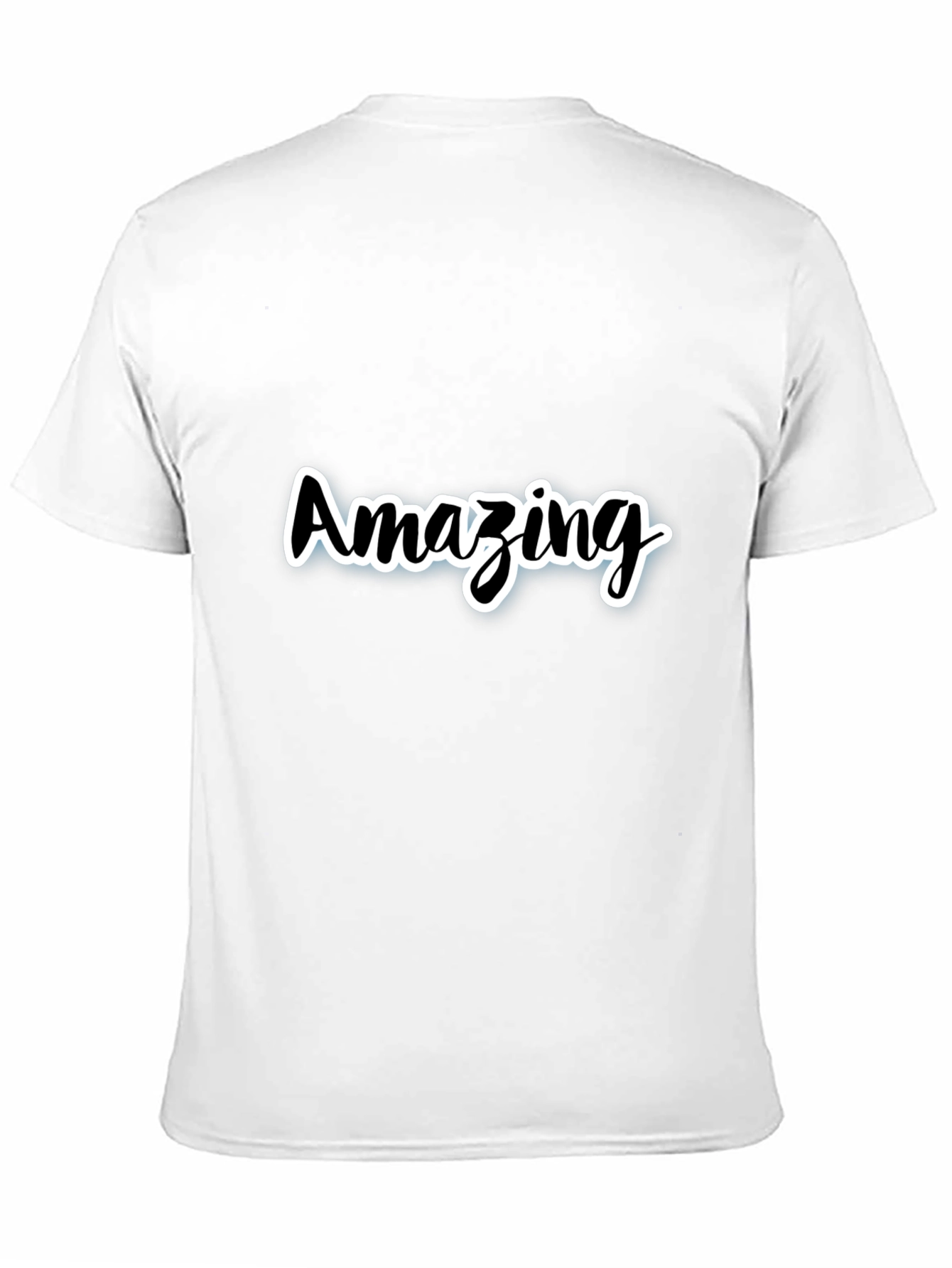 Black Amazing Black Cotton Blend Graphic Tee view 11