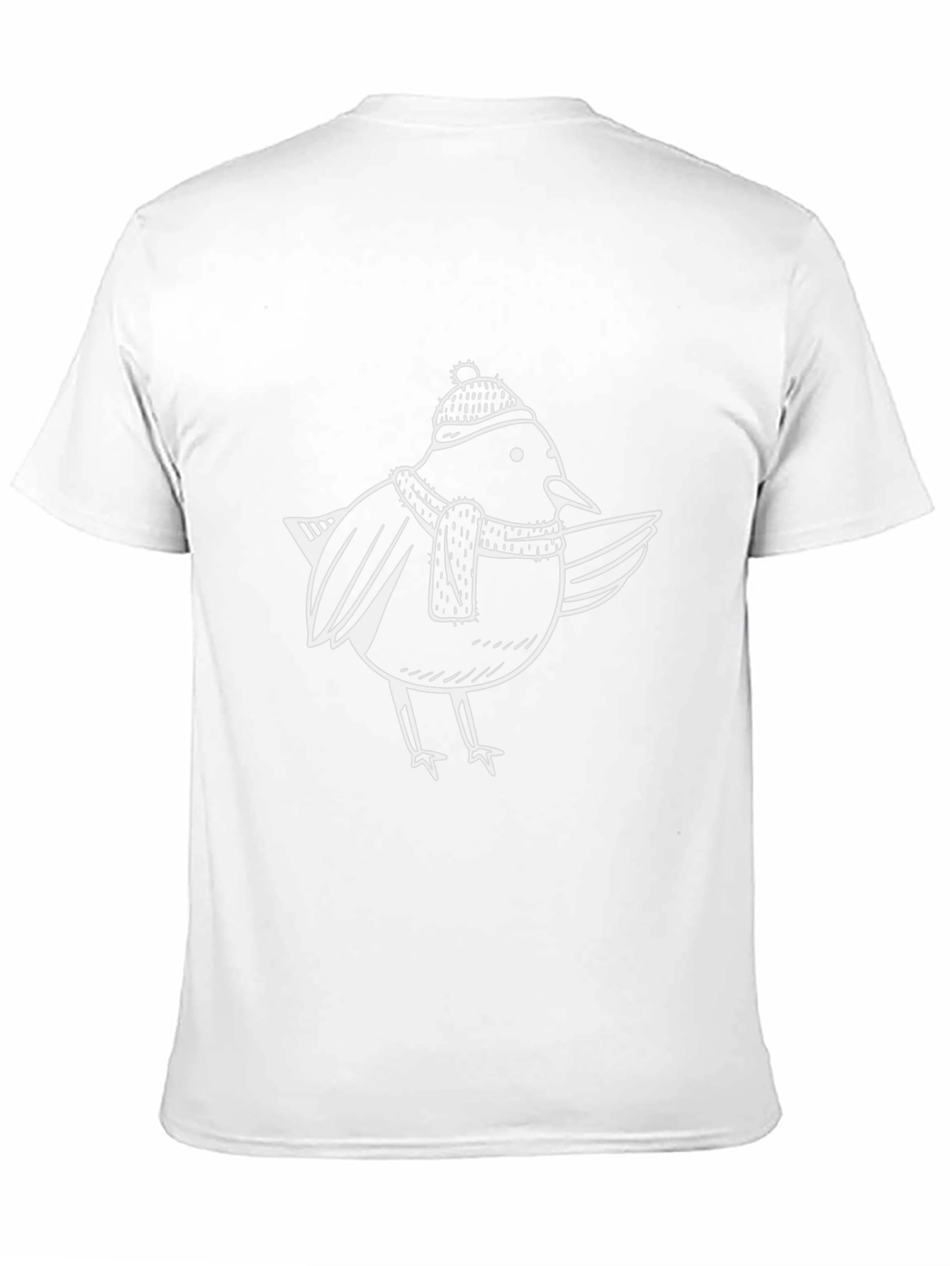 Black Winter Bird T-Shirt - Cute Holiday Tee view 11