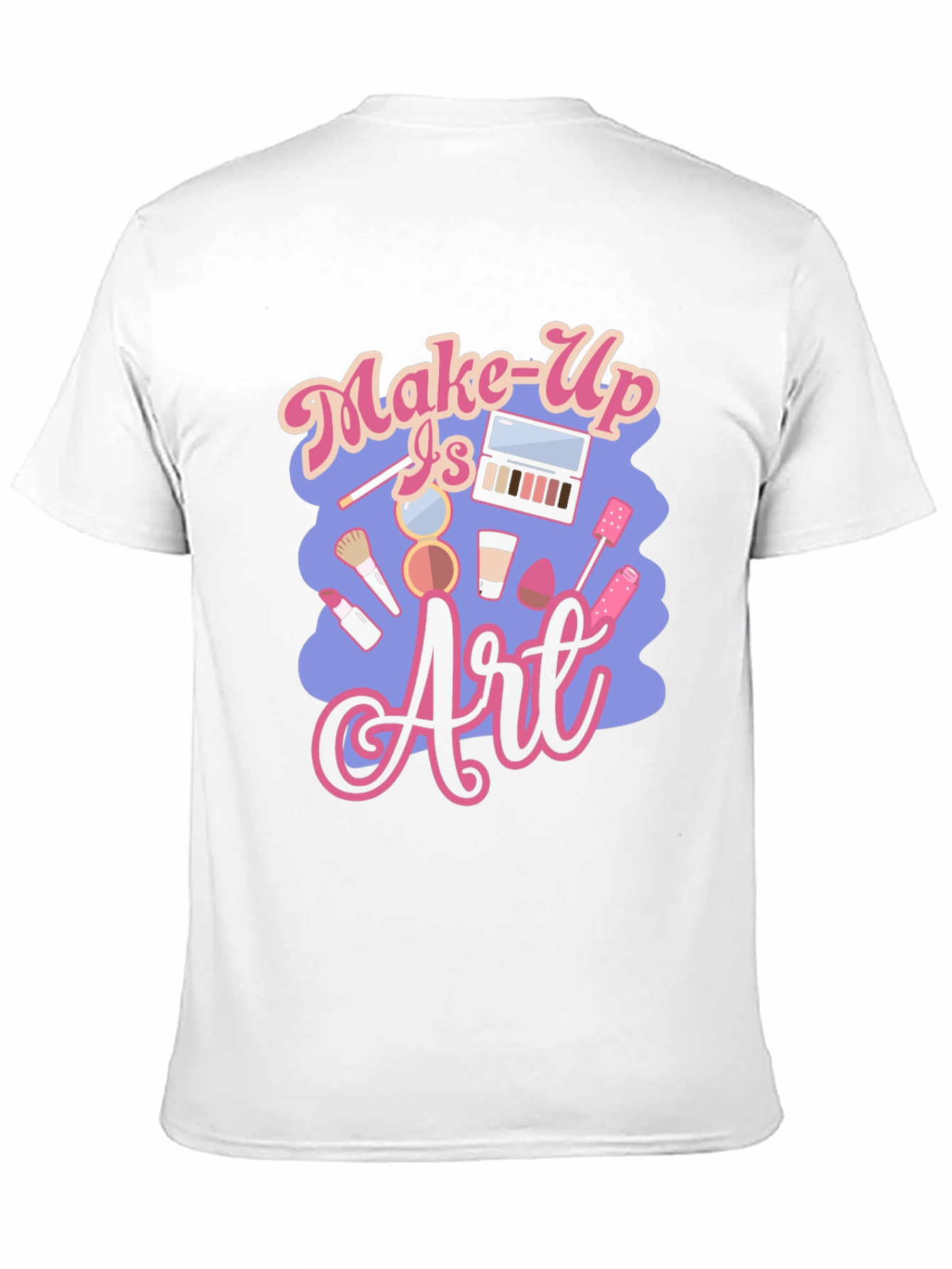 Black Make-Up Is Art Black T-Shirt view 11