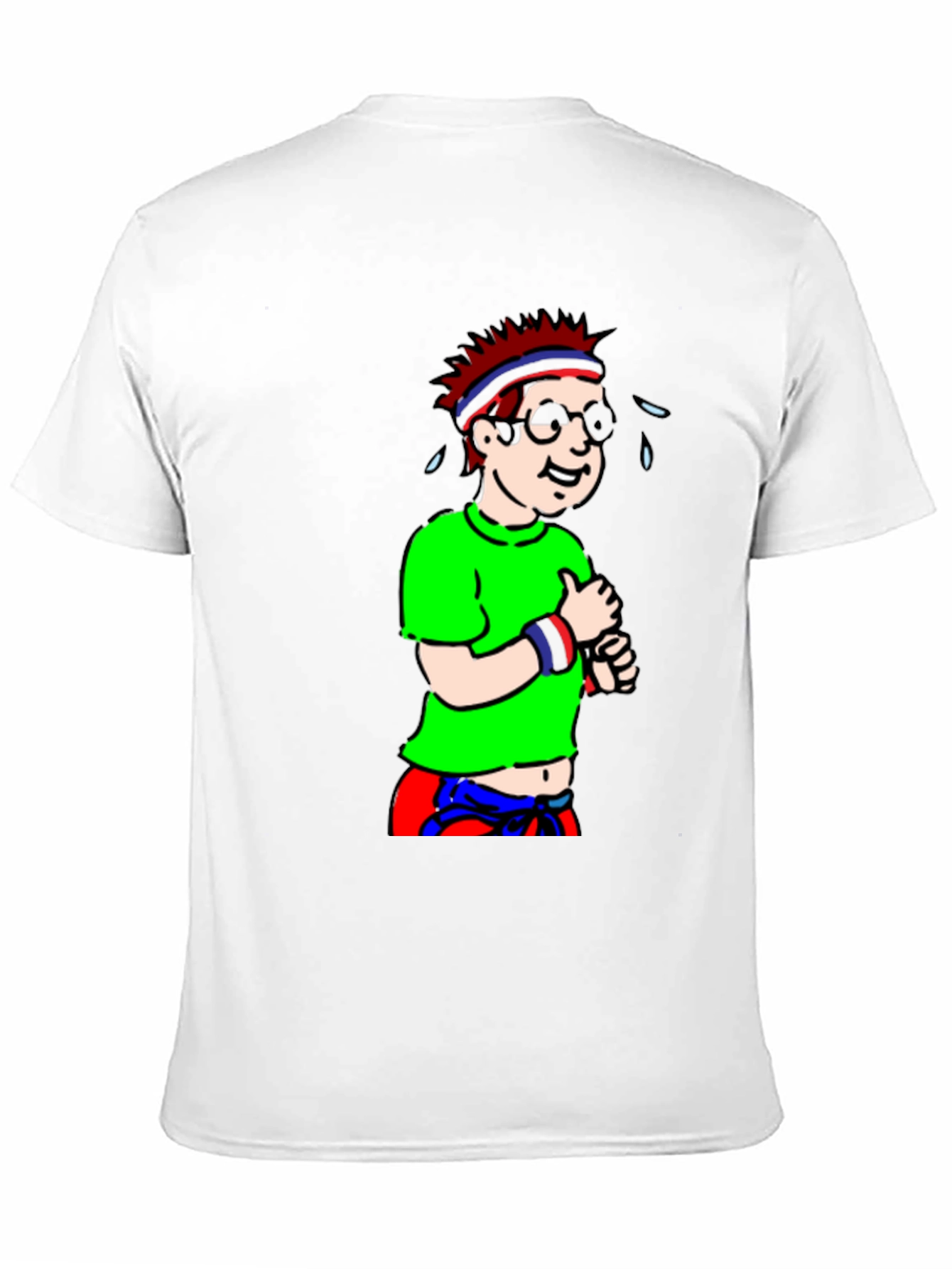 Black Cartoon Jogger Graphic Tee - Black view 11