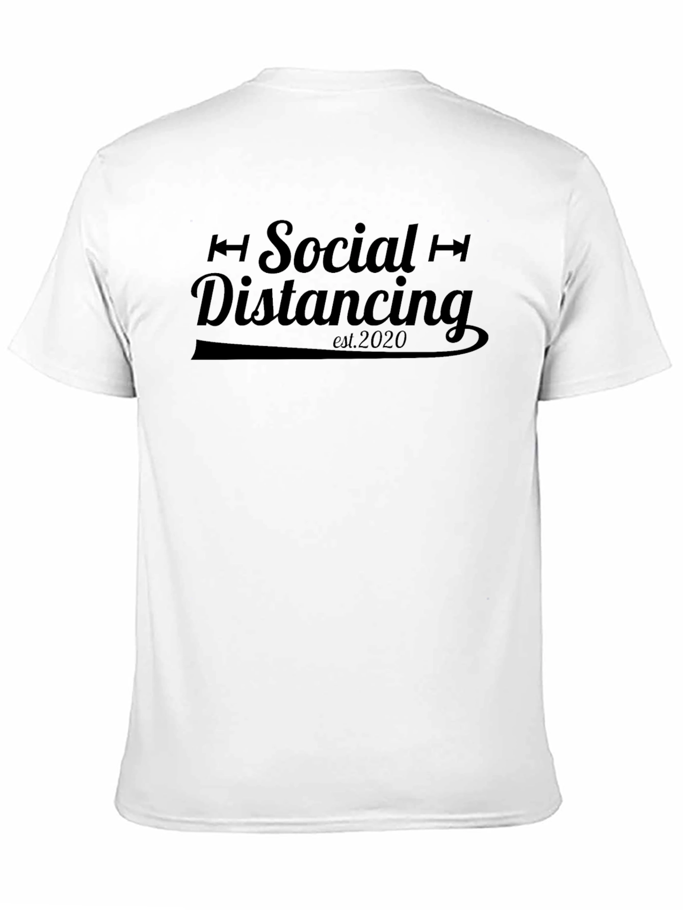 Black Social Distancing 2020 Black T-Shirt view 11