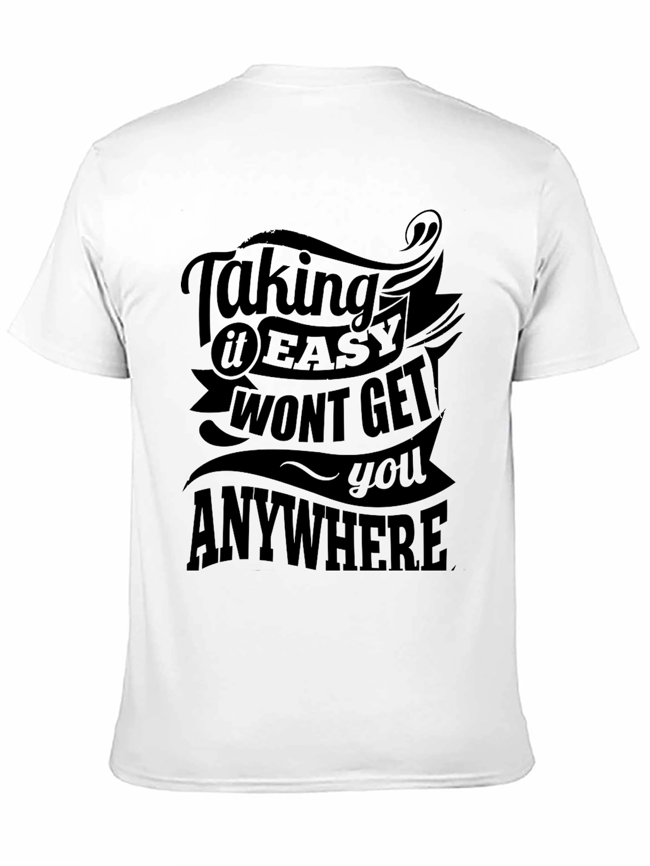Black Taking it Easy Graphic T-Shirt view 11